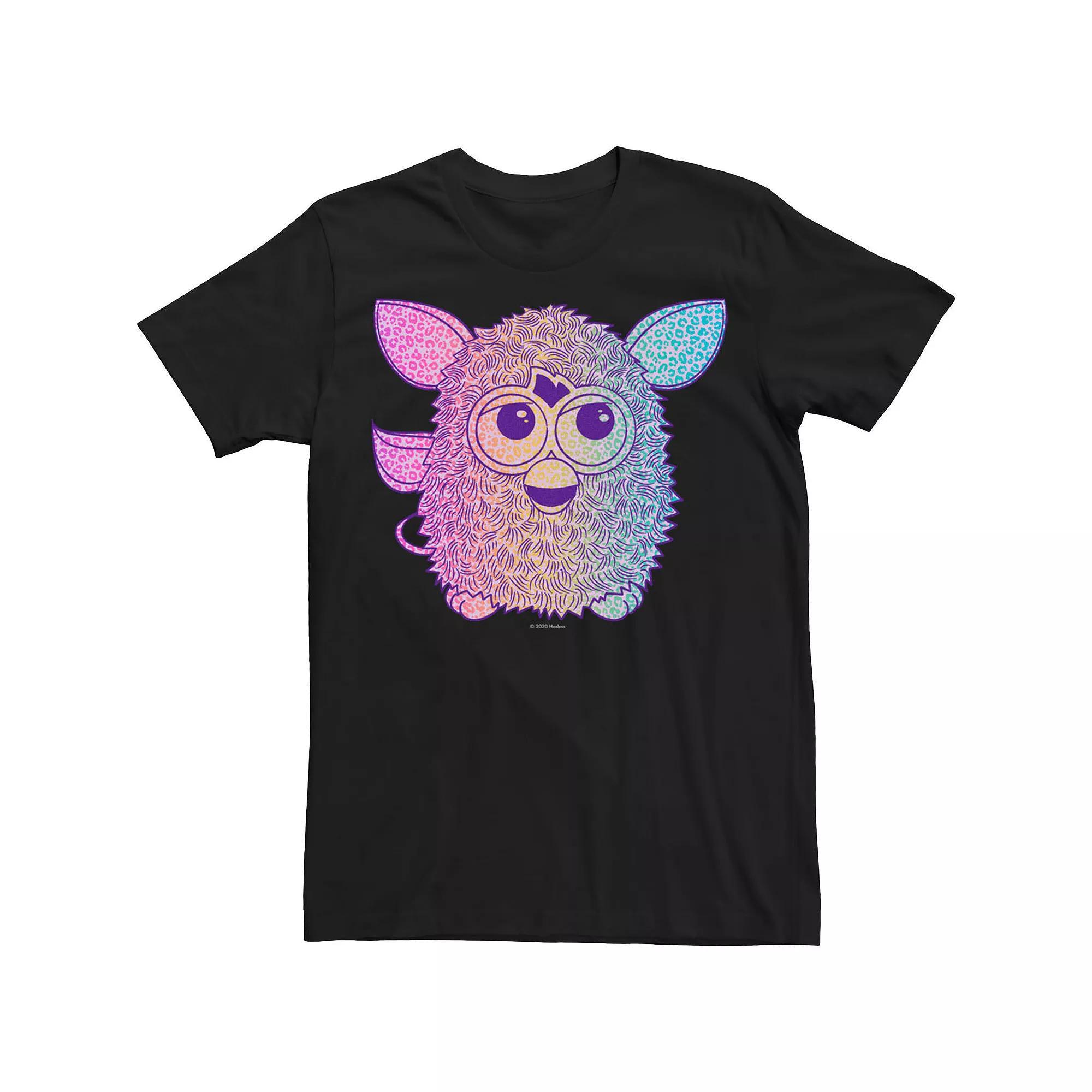 Mens Furby Gradient Portrait Tee, Men's, Size: XL, Black Product Image