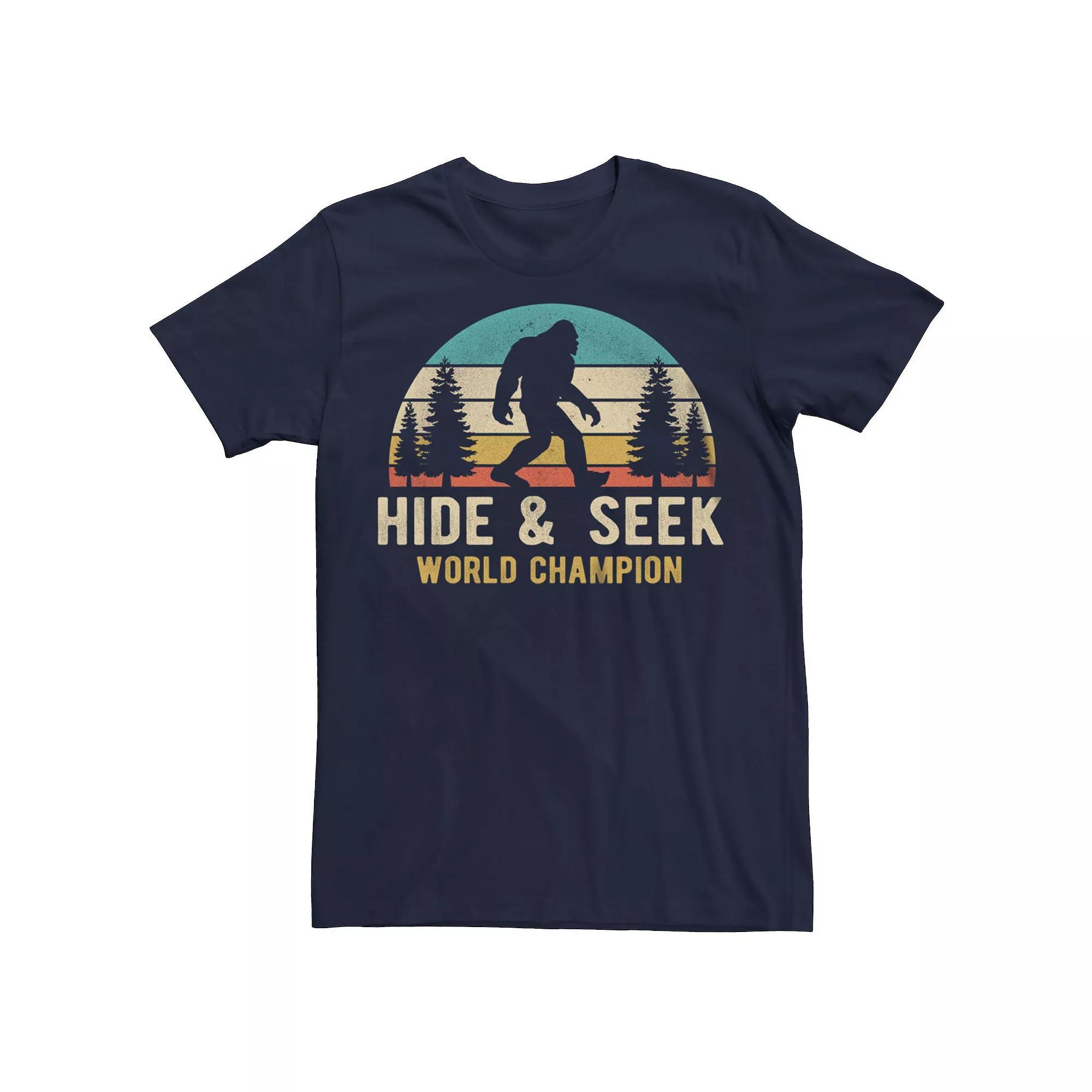 Men's Hide & Seek World Champion Bigfoot Graphic Tee, Size: XL, Black Product Image