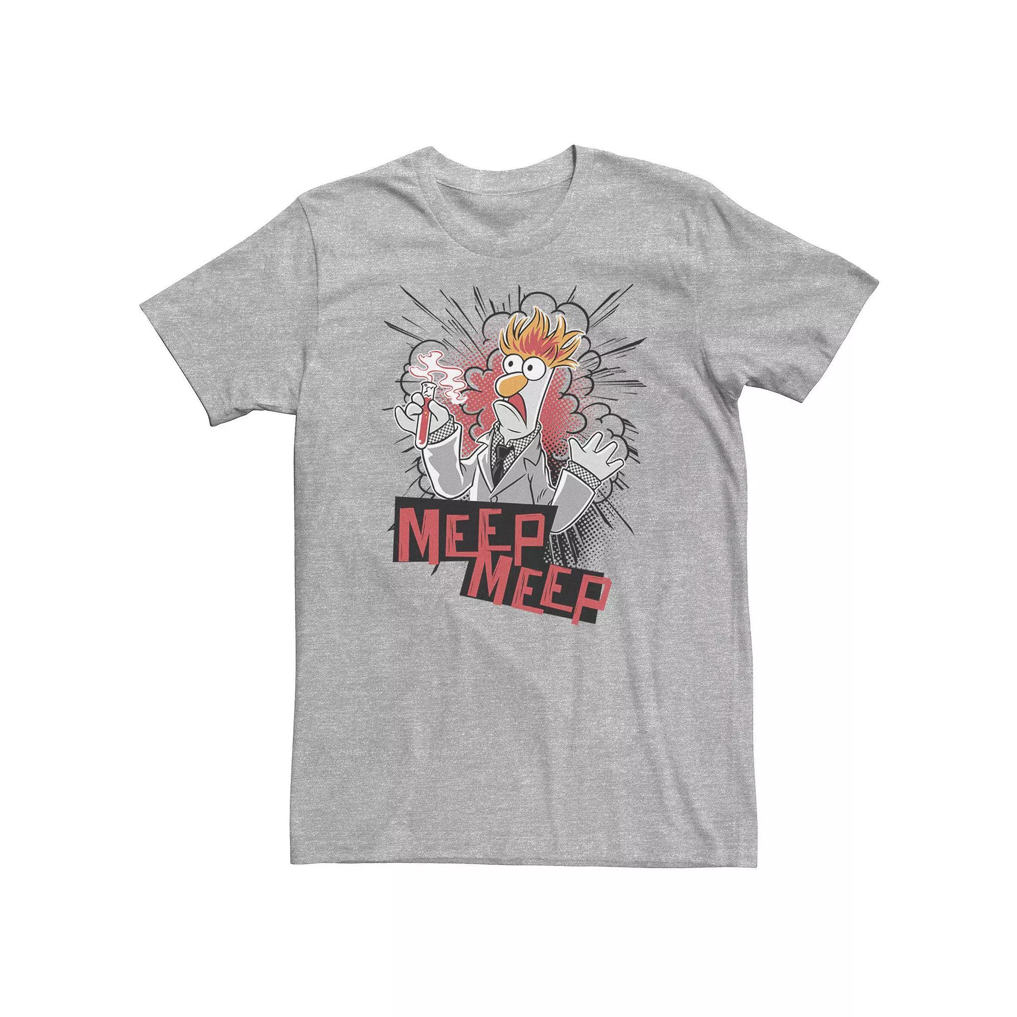 Big & Tall Disney The Muppets Beaker "Meep Meep" Tee, Men's, Size: Large Tall, Athletic Grey Product Image