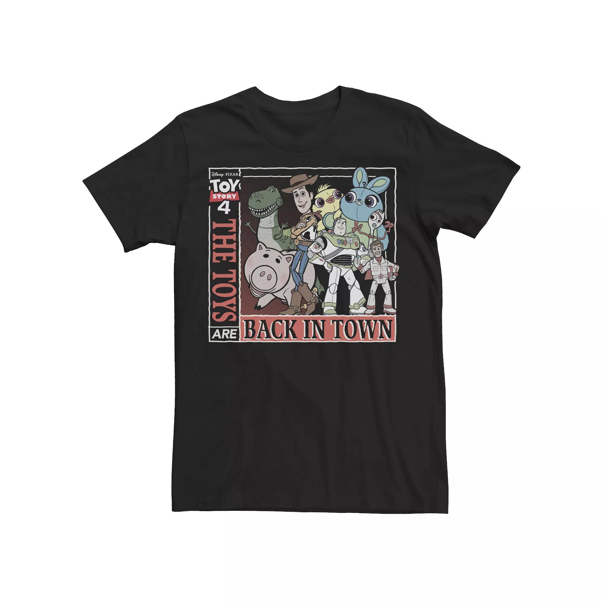 Disney / Pixar's Toy Story 4 Men's Toys Are Back In Town Tee, Size: Large, Black Product Image