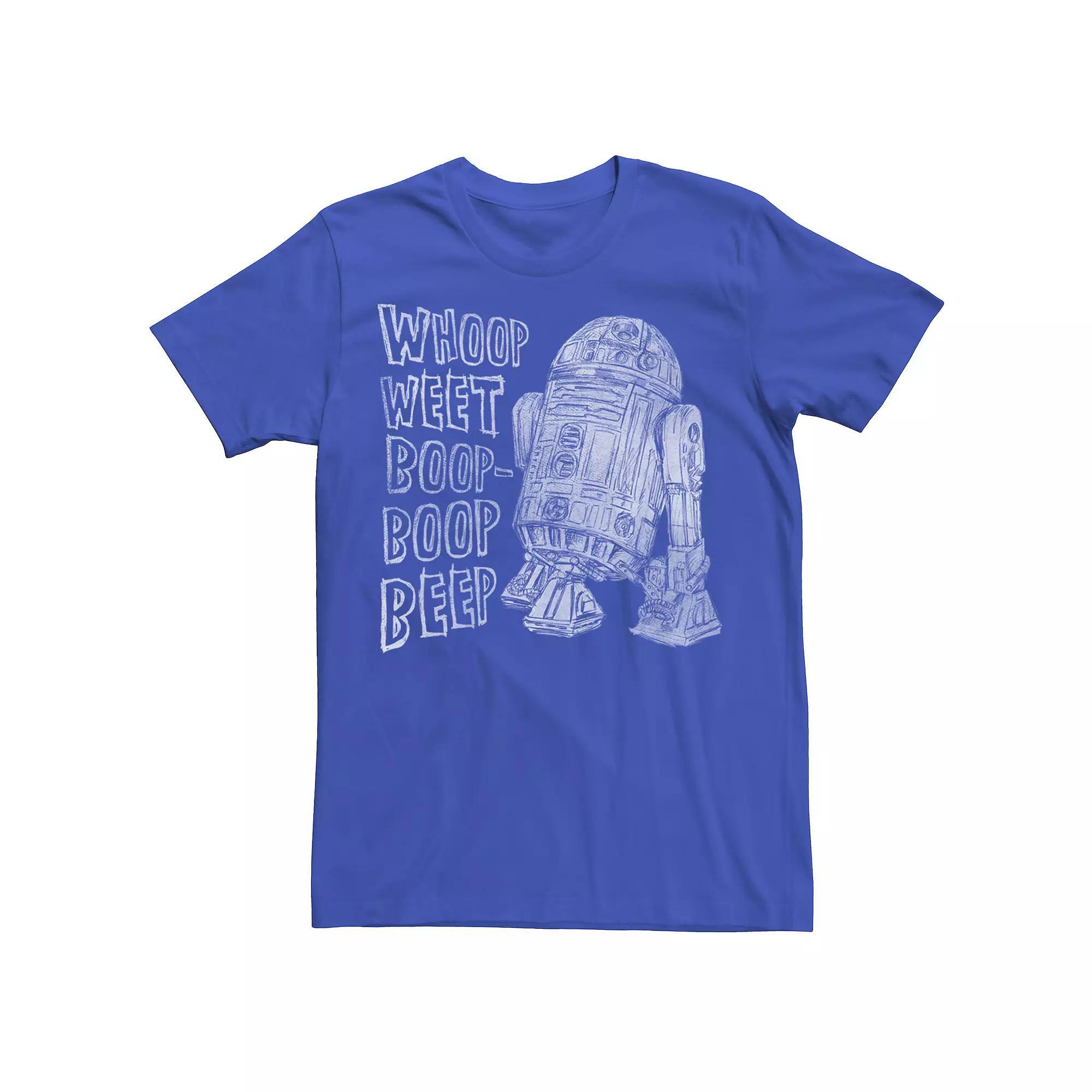 Men's Star Wars R2-D2 Words of Wisdom Tee, Size: Medium, Royal Product Image
