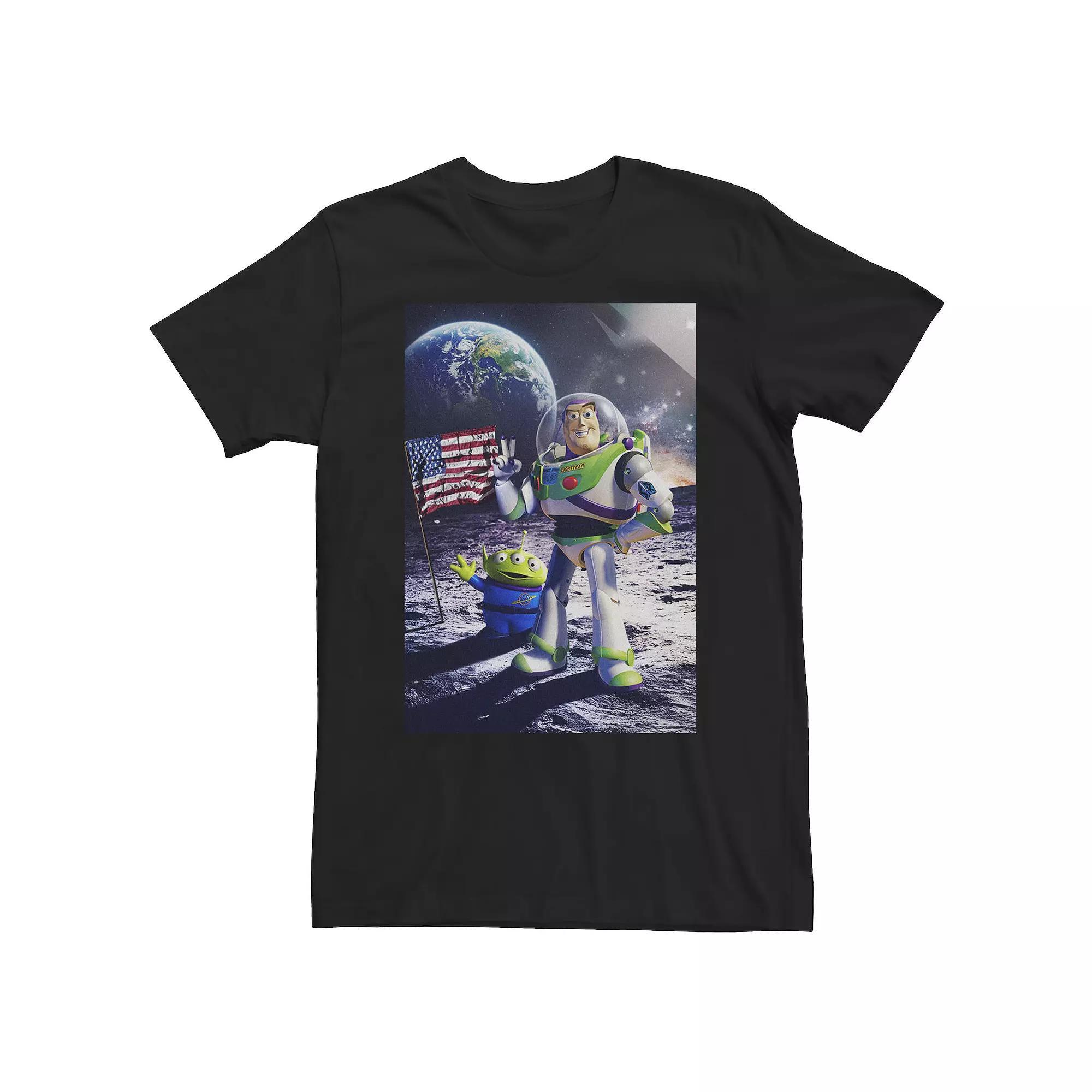 Men's NASA Rocket Ship Struck By Lightning Graphic Tee, Size: Medium, Grey Product Image