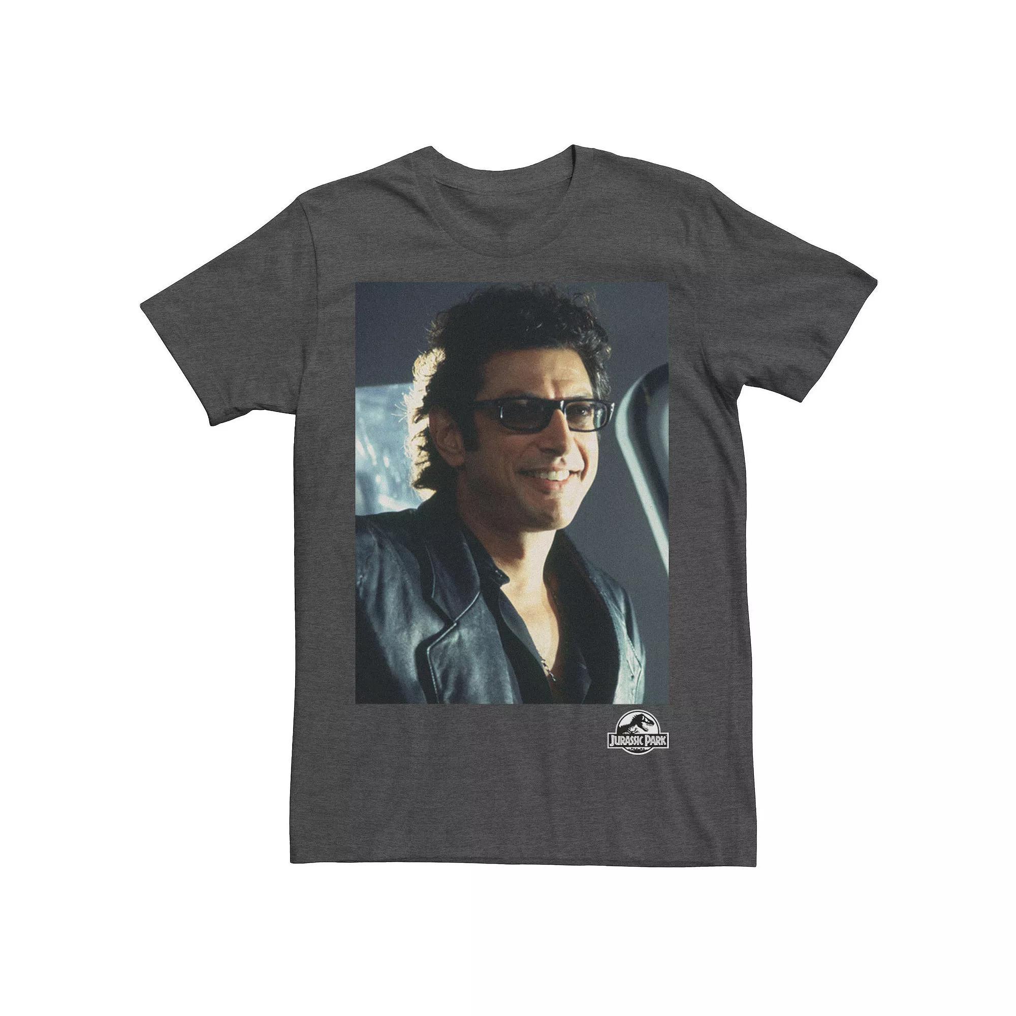 Men's Jurassic Park Goldblum Sly Smile Tee, Size: Large, Black Product Image
