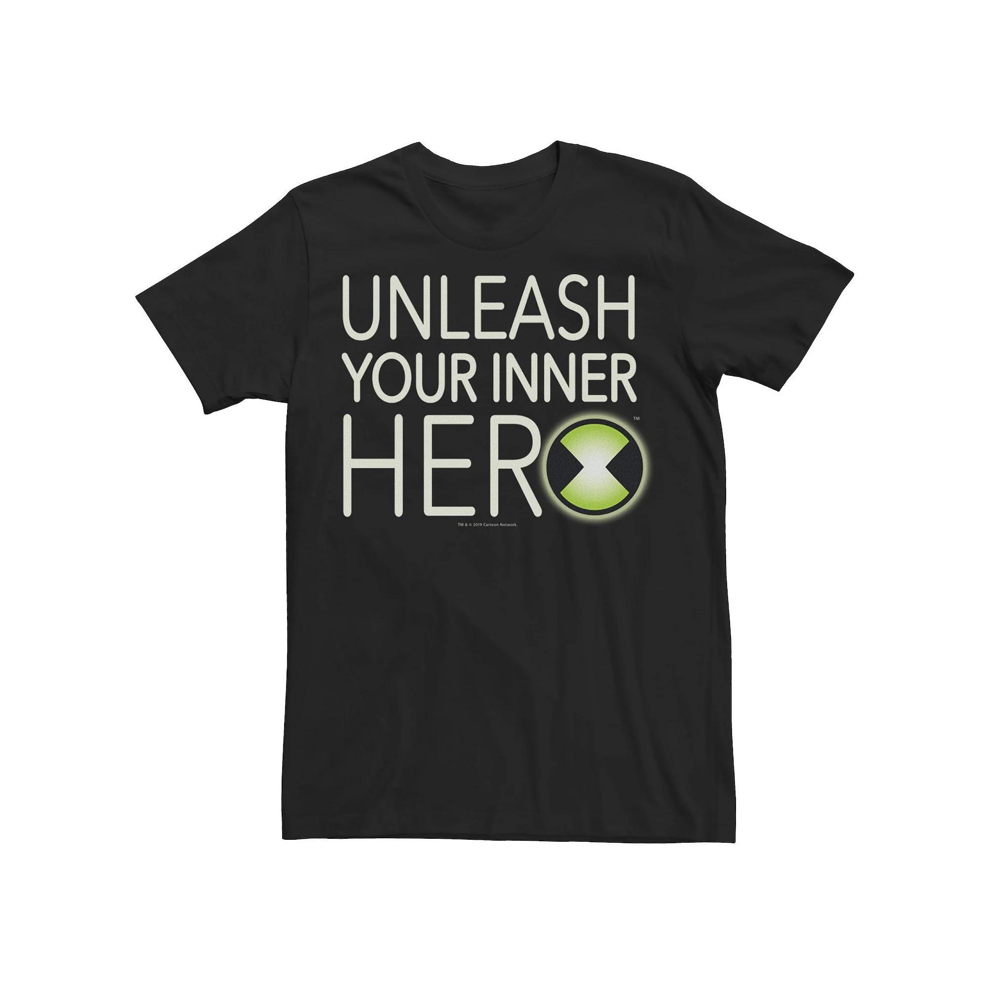 Men's Ben 10 Unleash Your Inner Her Logo Graphic Tee, Size: Large, Black Product Image