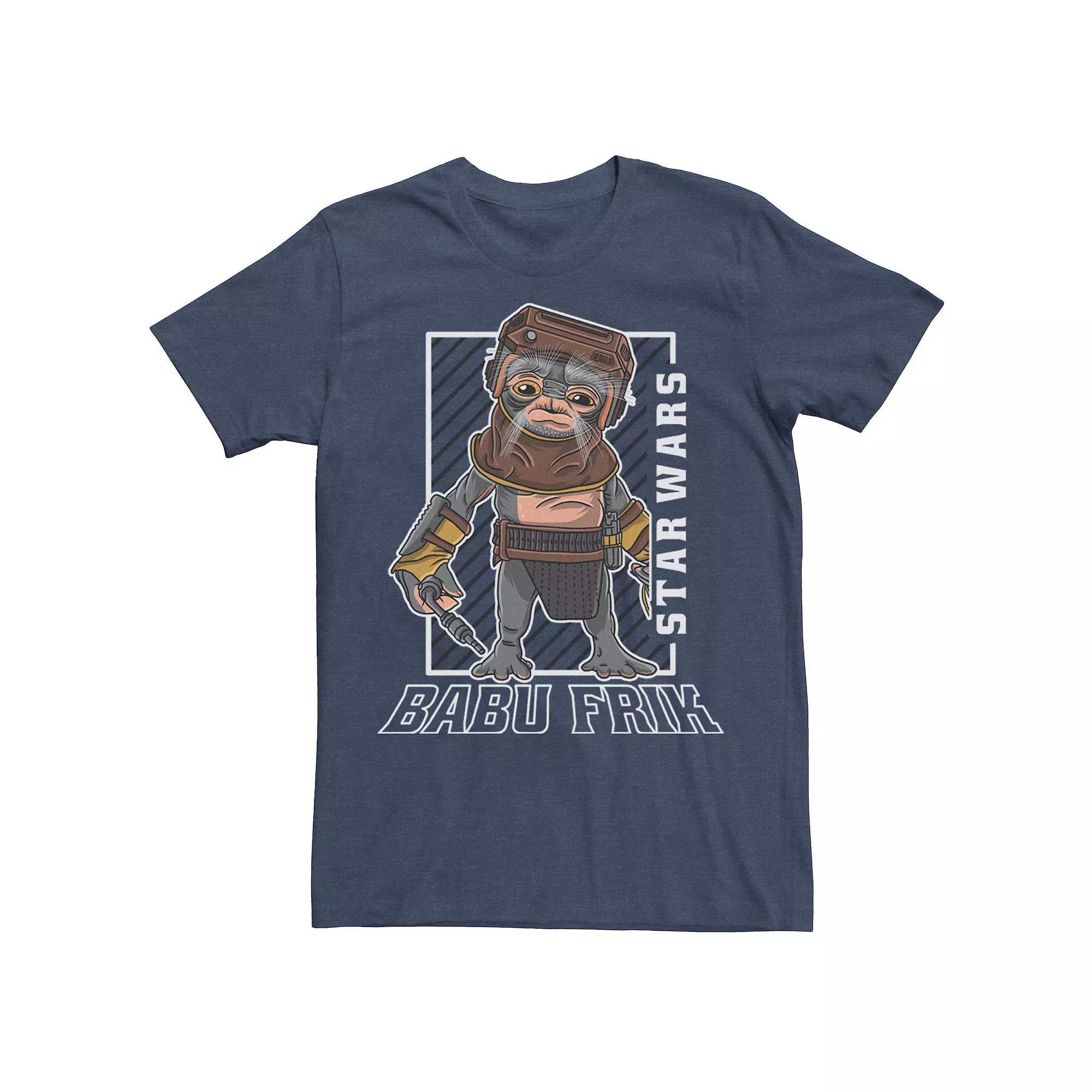 Men's Star Wars The Rise of Skywalker Babu Frik Portrait Tee, Size: XXL, Grey Product Image