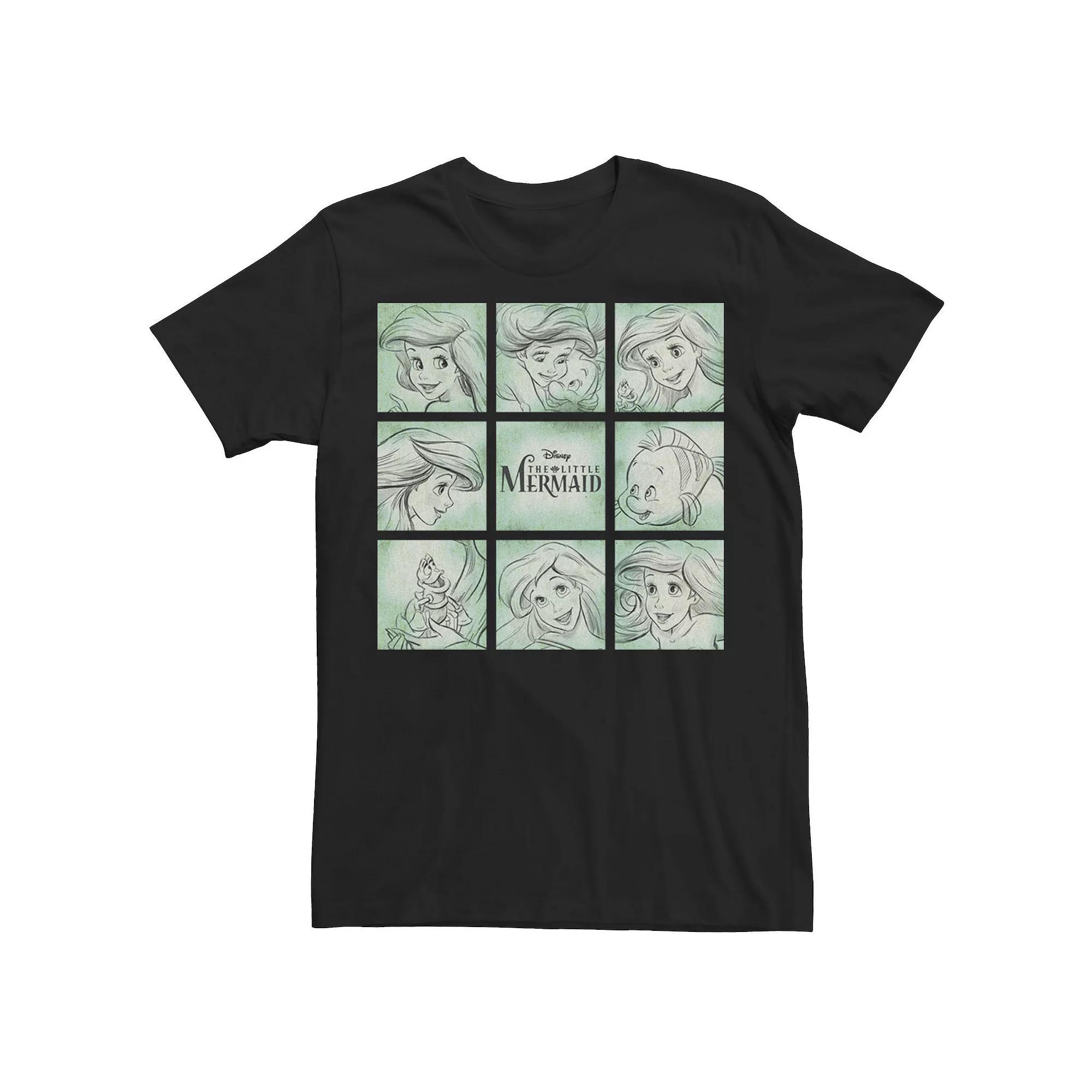 Men's Breakfast Club Group Portrait Fancy Script Tee, Size: XL, Navy Grey Product Image
