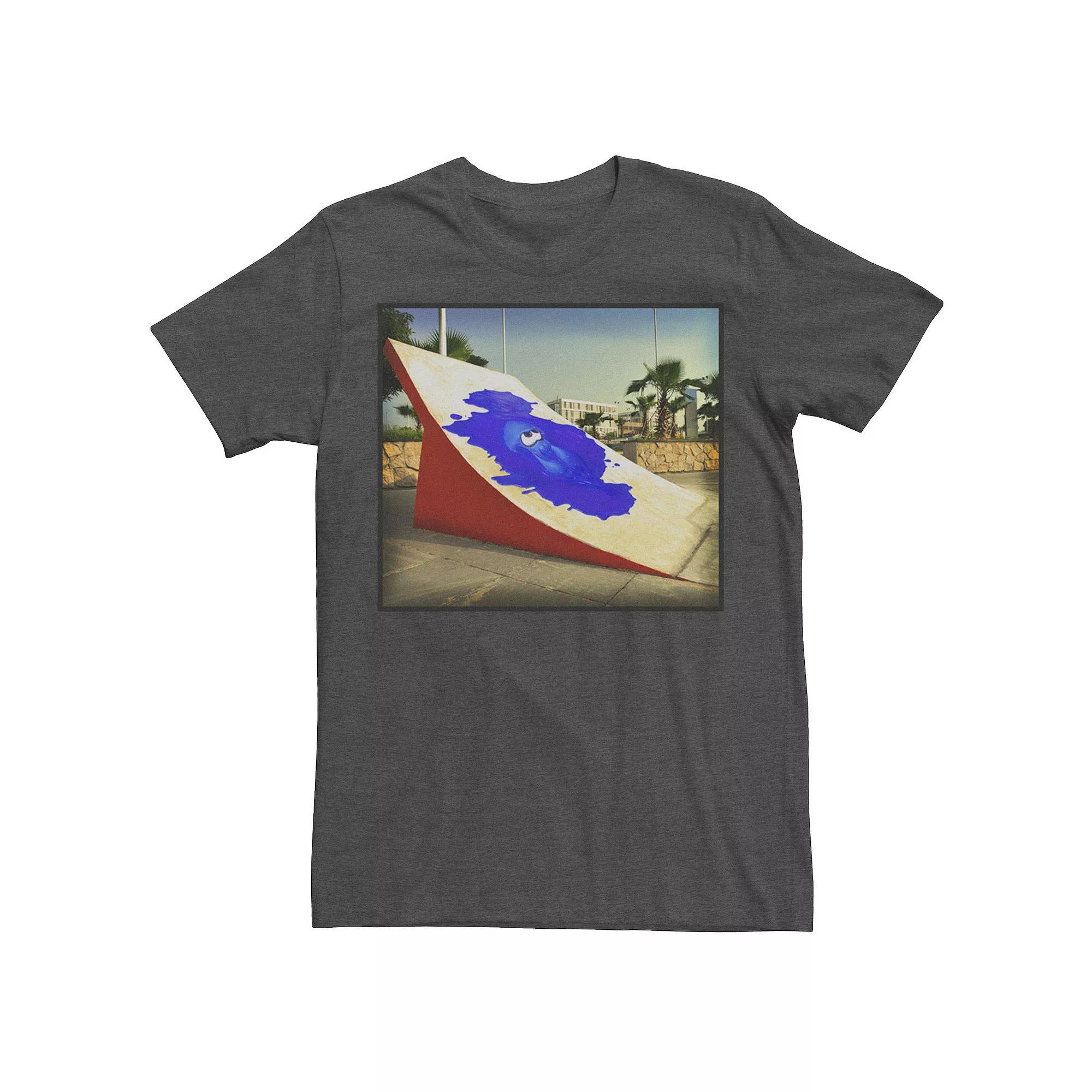 Men's Nintendo Splatoon Blue Inkling Skatepark Tag Tee, Size: Small, Grey Heather Product Image