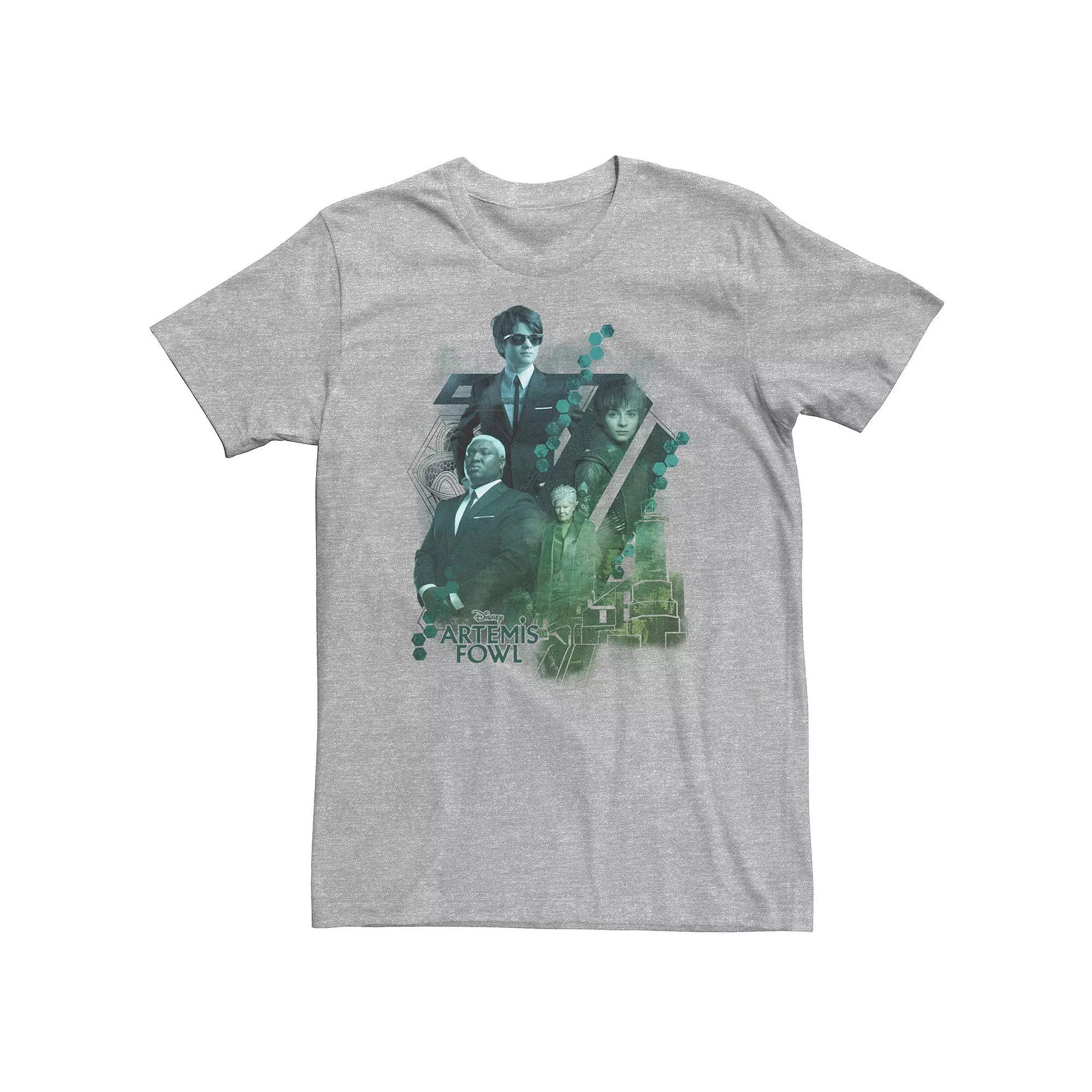 Big & Tall Artemis Fowl Group Gradient Tee, Men's, Size: Large Tall, Athletic Grey Product Image