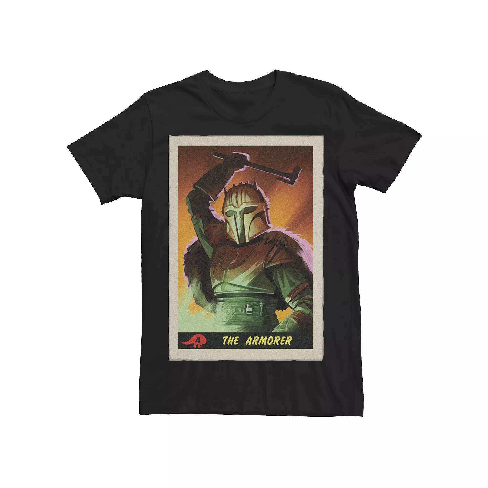 Men's Star Wars The Mandalorian The Armorer Card Tee, Size: Large, Black Product Image