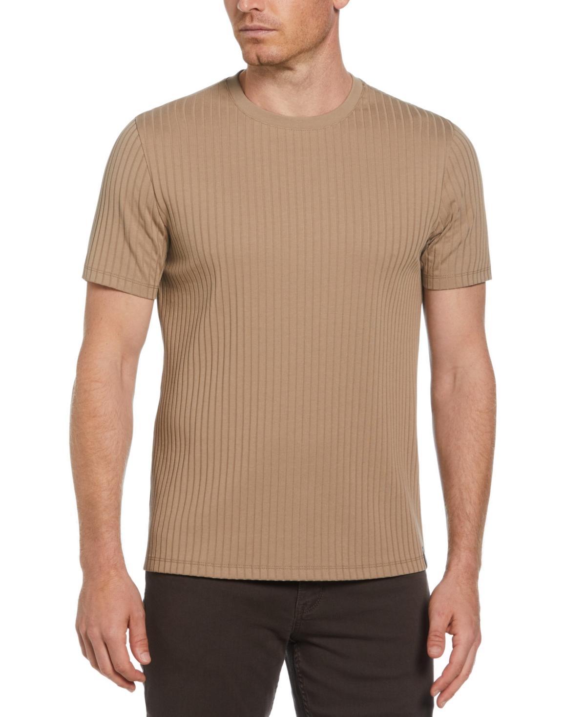 Perry Ellis Mens Rib Knit Crew Neck T-shirt Product Image
