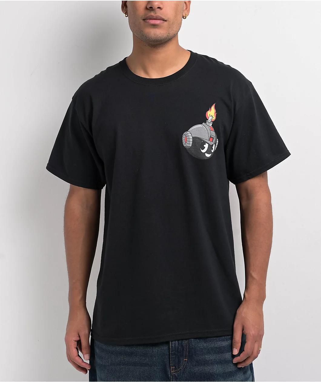 Adam Bomb Final Boss Black T-Shirt Product Image