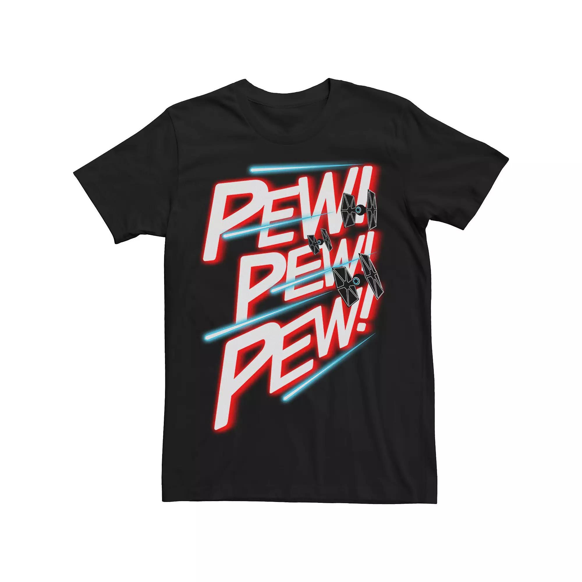 Big & Tall Star Wars TIE Fighter Pew Pew Pew Tee, Men's, Size: 5XL, Black Product Image
