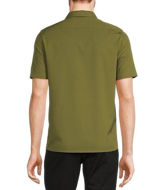 Murano Performance Stretch Quarter-Zip Short Sleeve Polo Shirt Product Image