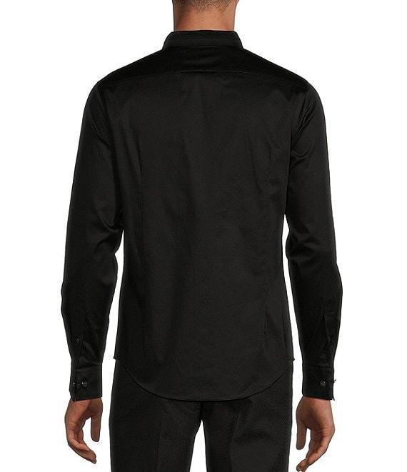 Murano Slim Fit Solid Pintuck Long Sleeve Woven Shirt Product Image