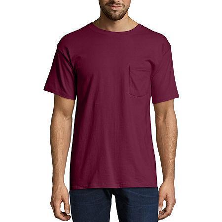 Men's Hanes® Beefy-T 2-Pack Pocket T-Shirt, Size: XL, Blue Product Image