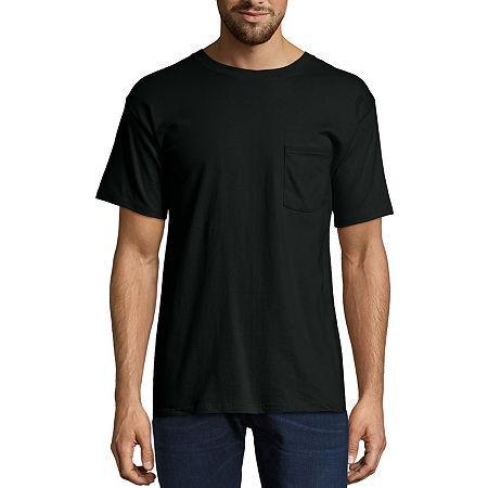 Men's Hanes® Beefy-T 2-Pack Pocket T-Shirt, Size: XL, Blue Product Image