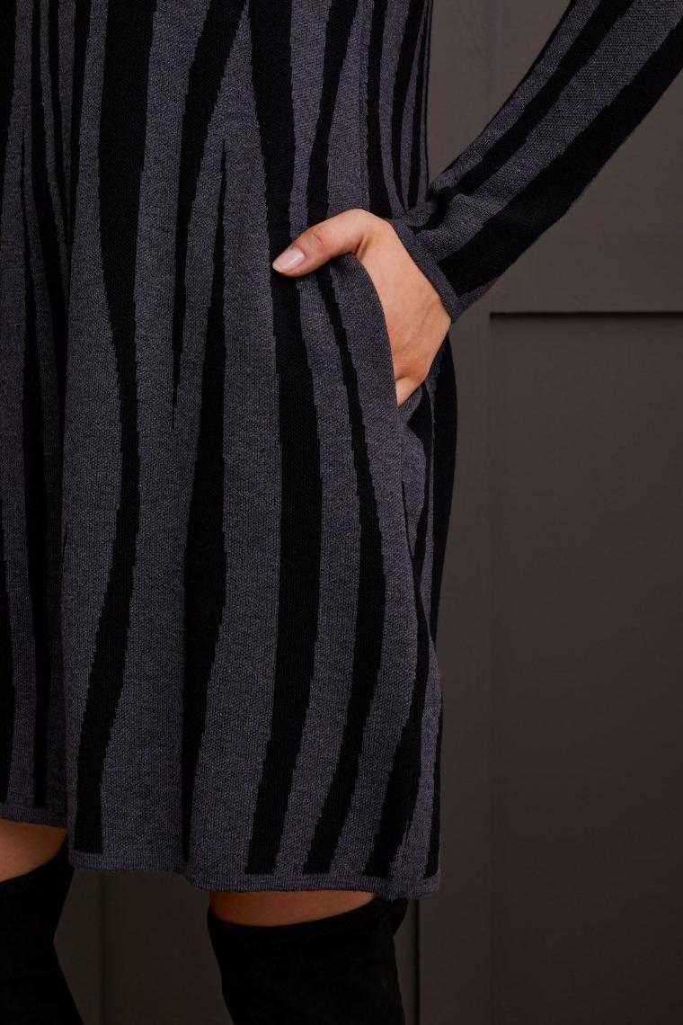Jacquard Sweater Dress Product Image