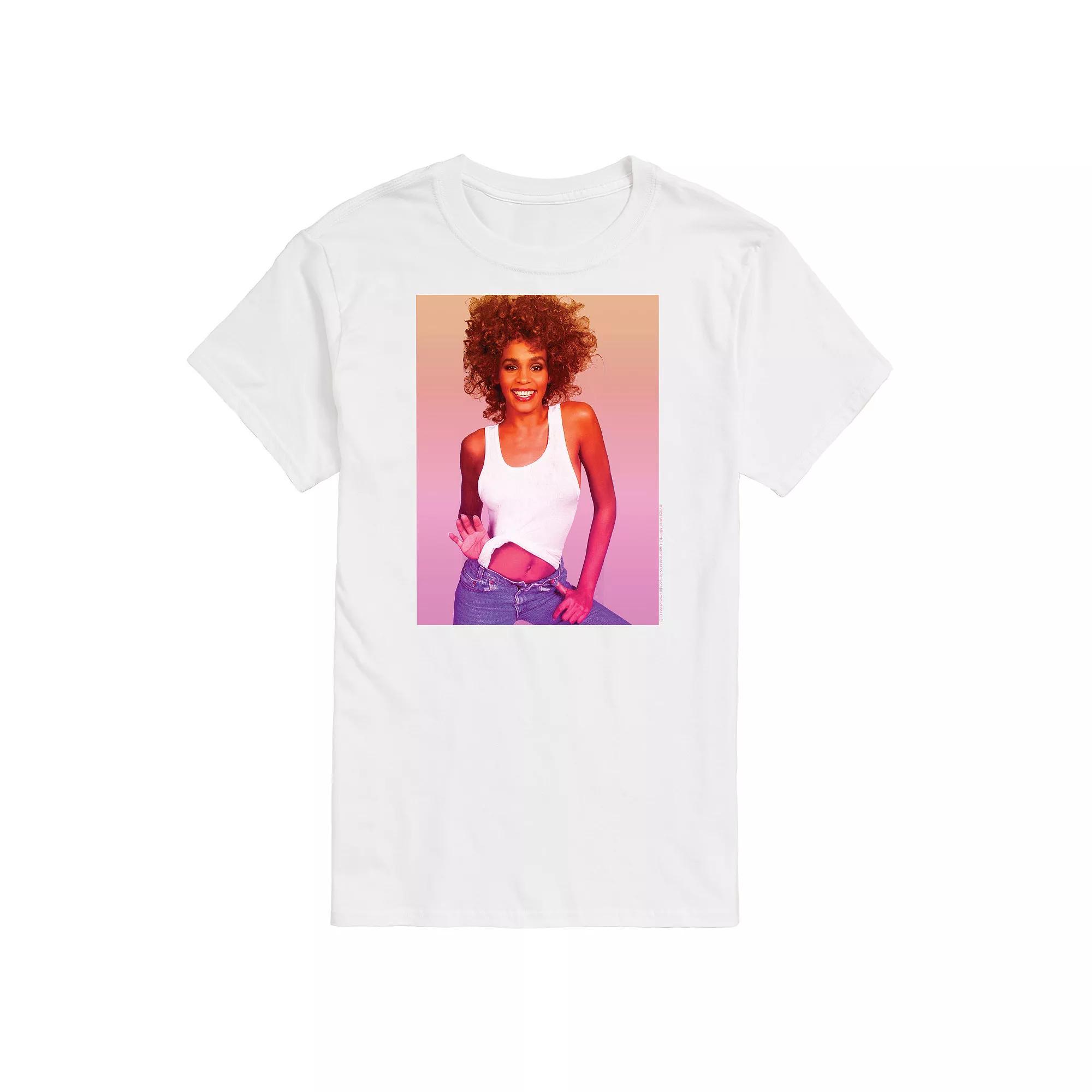 Big & Tall Whitney Houston Photo Tee, Mens Product Image