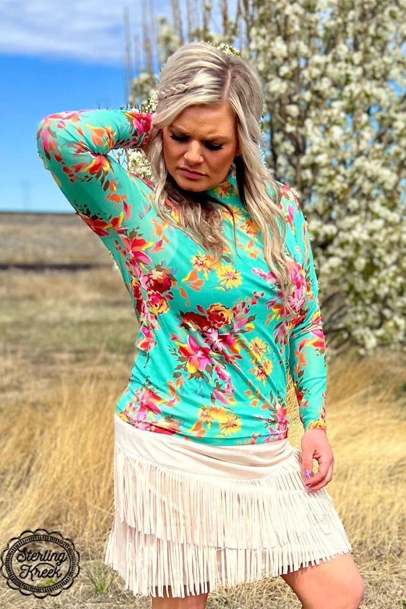 Floral Queen Mesh Top* Product Image