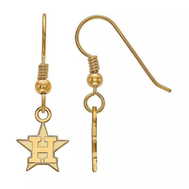 LogoArt Houston Astros Drop Earrings, Women's, Sterling Silver Product Image