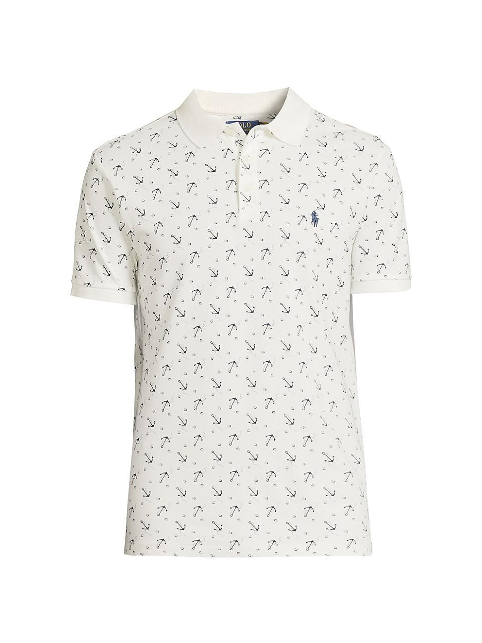 Mens Anchor Stretch-Cotton Polo Shirt Product Image