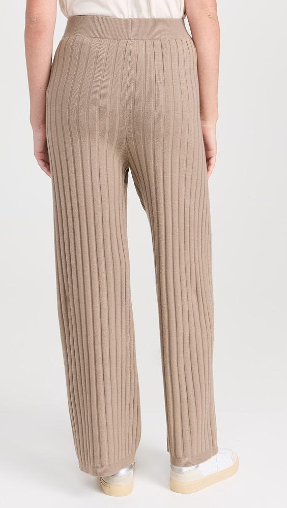 Varley Simeon Wide Rib Knit Trousers | Shopbop Product Image