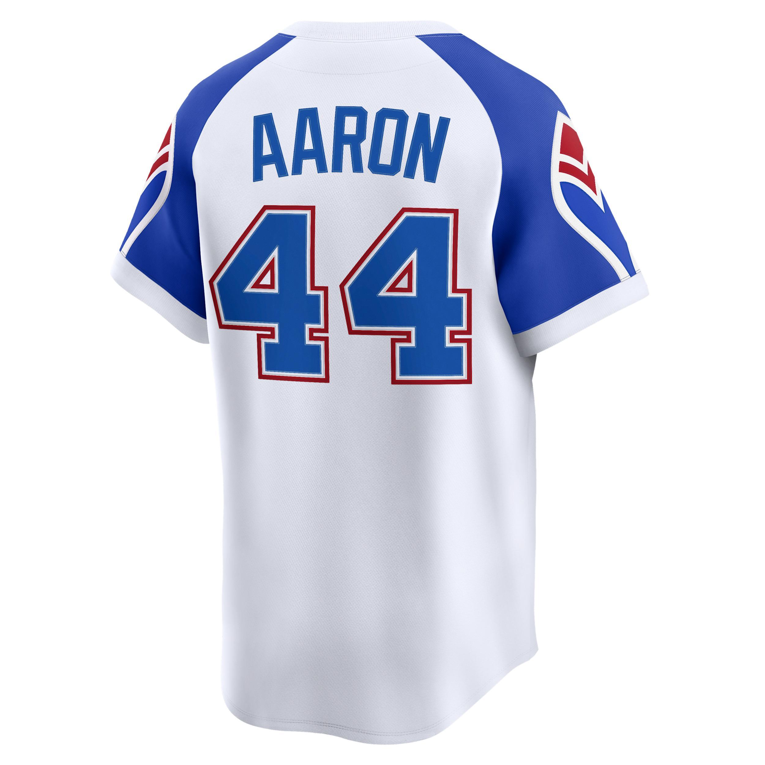 Hank Aaron Atlanta Braves Cooperstown Men's Nike Dri-FIT ADV MLB Limited Jersey Product Image