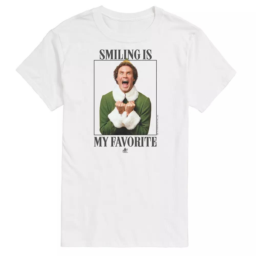 Big & Tall Elf Smile Graphic Tee, Men's, Size: XXL Tall, White Product Image
