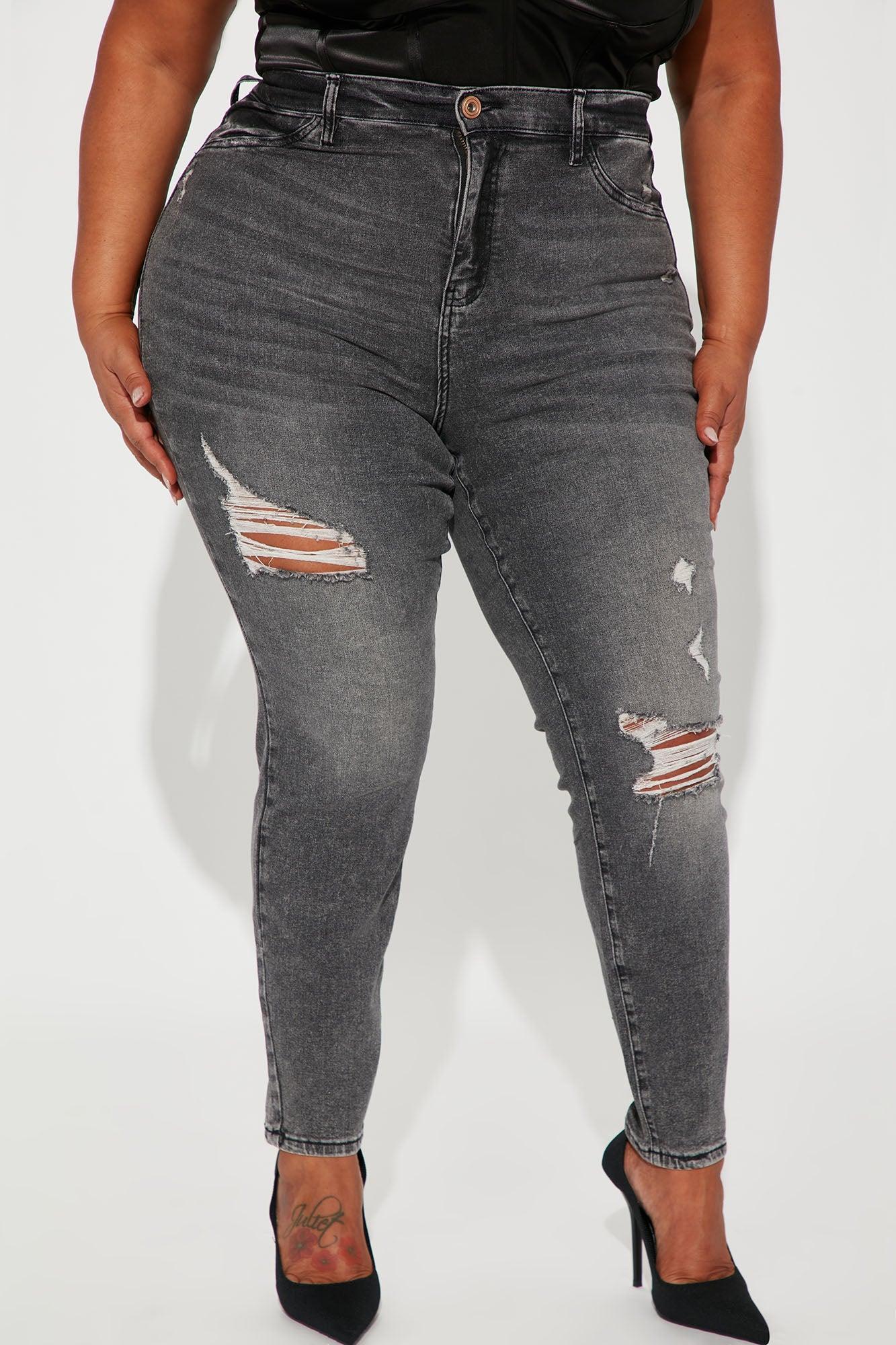 Living Life High Stretch Skinny Jeans - Black Wash Product Image