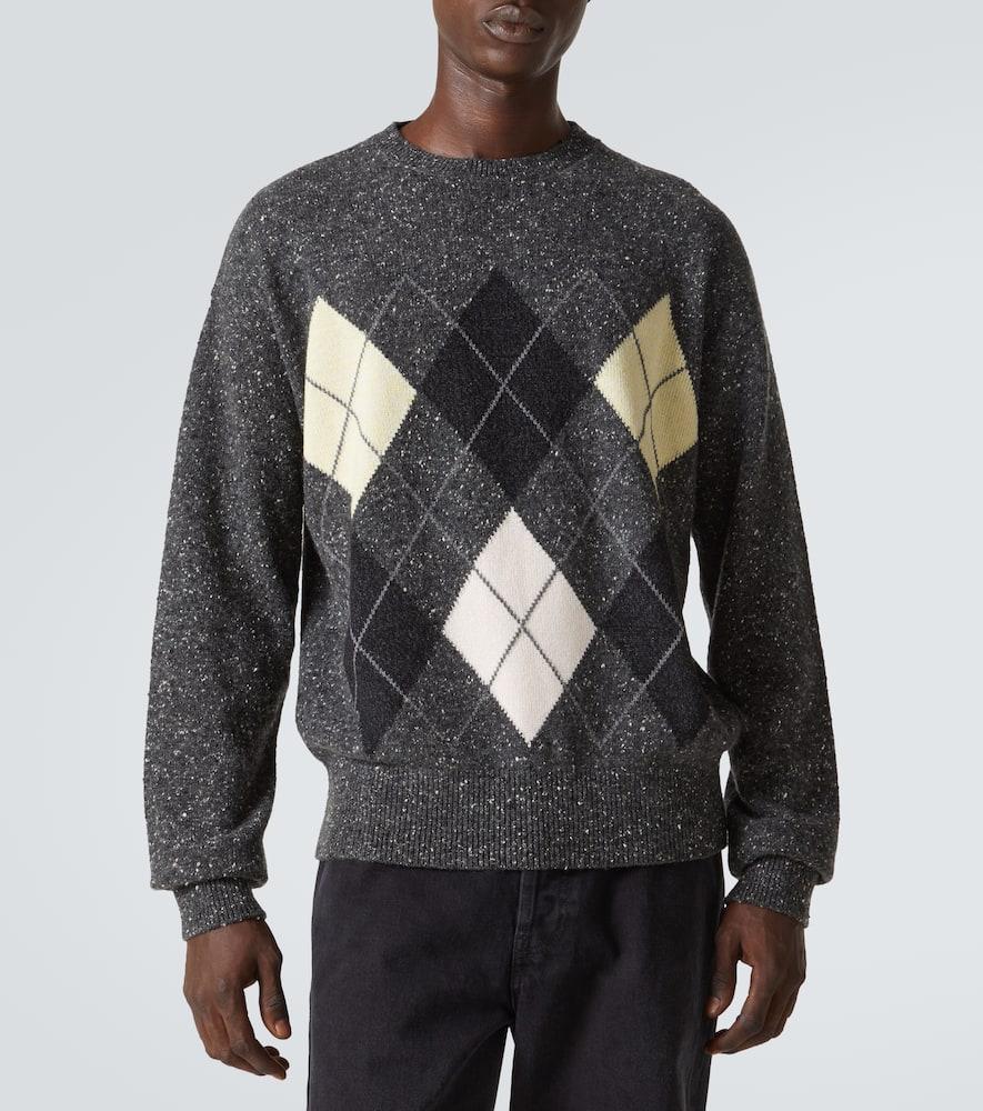 THE ROW Pincer Argyle Cashmere-blend Sweater In Multicolor Product Image