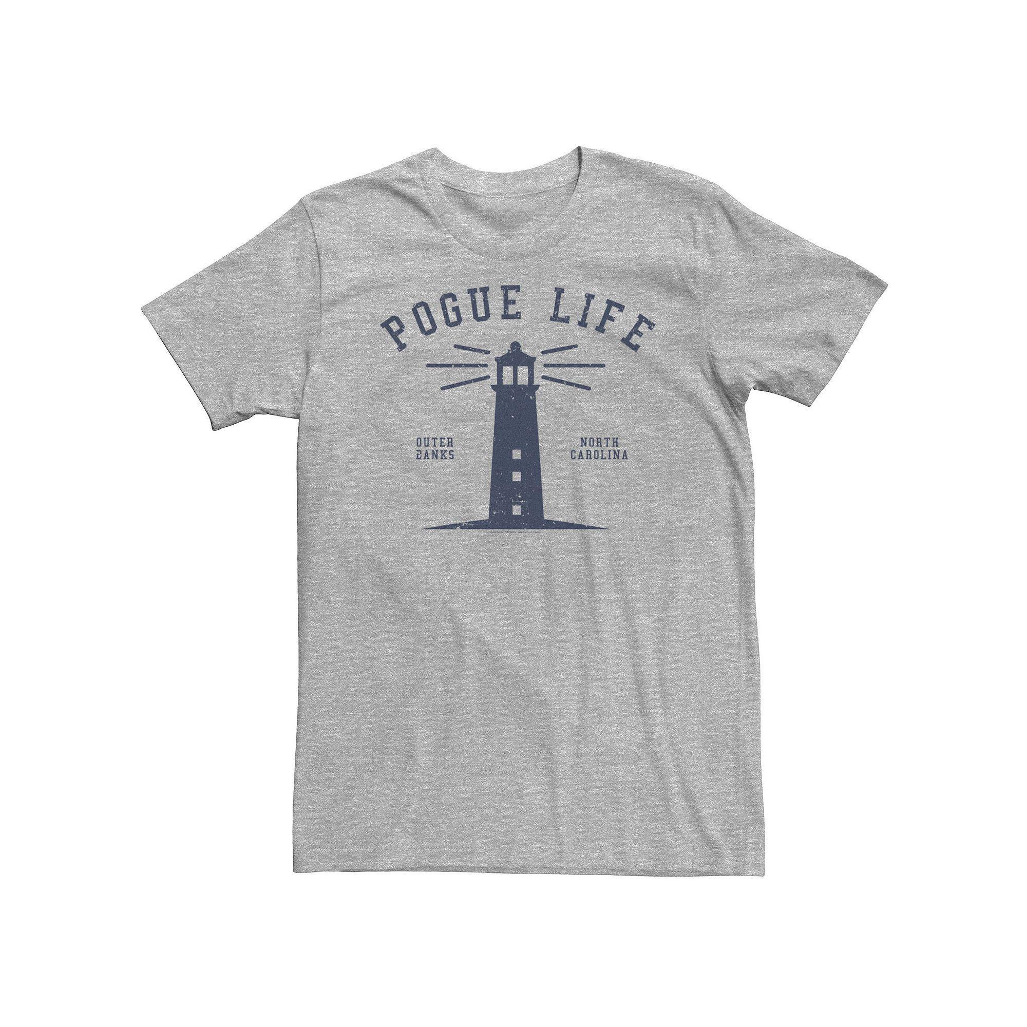 Big & Tall Netflix Outer Banks Pogue Life Lighthouse Tee, Men's, Size: 4XL, Athletic Grey Product Image