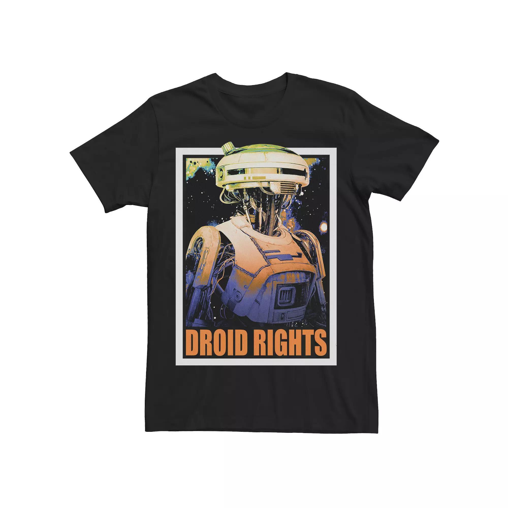 Mens Star Wars Han Solo Movie L3-37 Droid Rights Tee Product Image