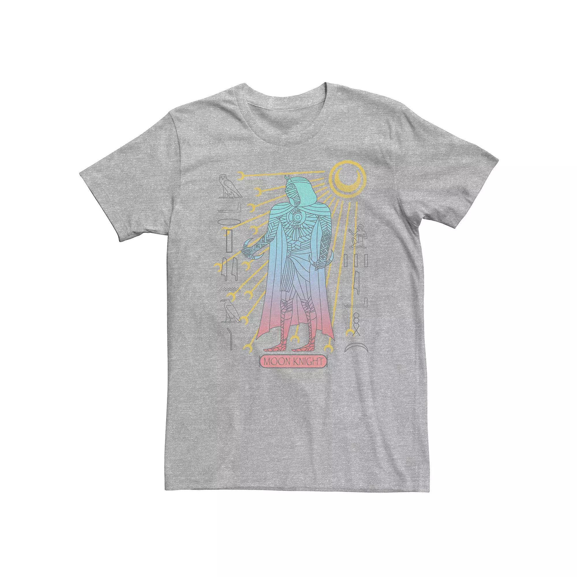 Big & Tall Marvel Moon Knight Mummy Glyphs Tee, Men's, Size: XL Tall, White Product Image