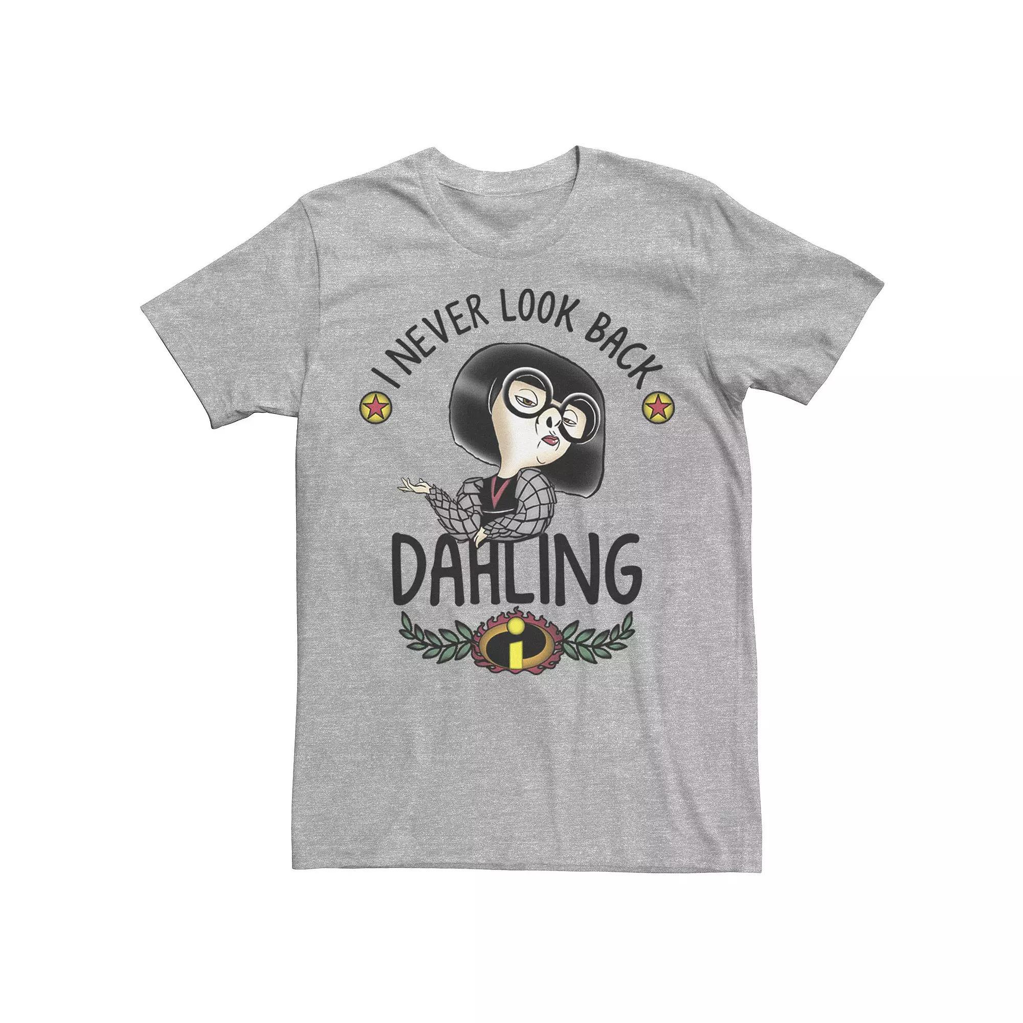 Disney / Pixar's The Incredibles Edna Men's Darling Tee, Size: XXL, Athletic Grey Product Image