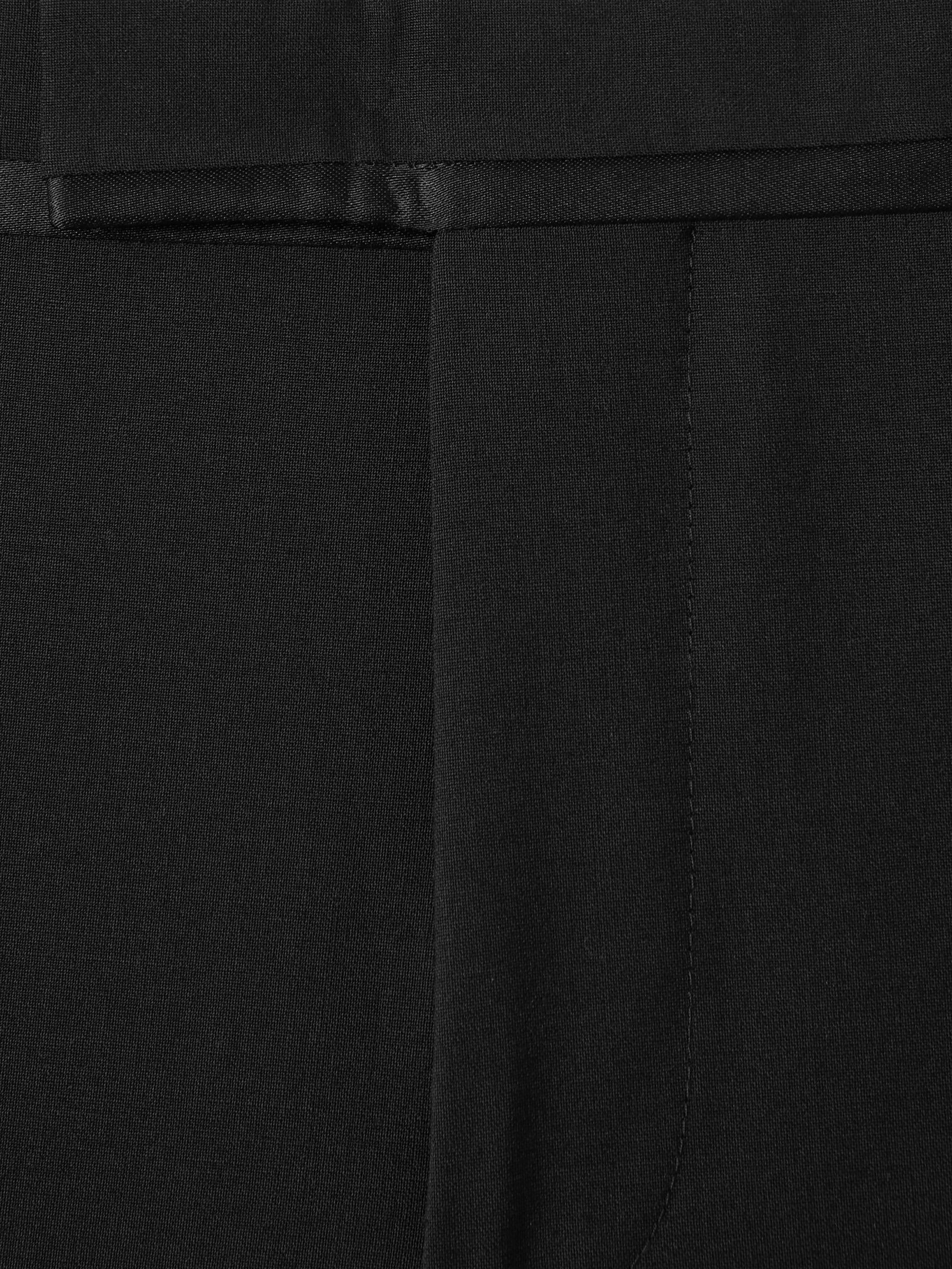 Puppytooth-Check Tailored Trousers in Soft Grey Product Image