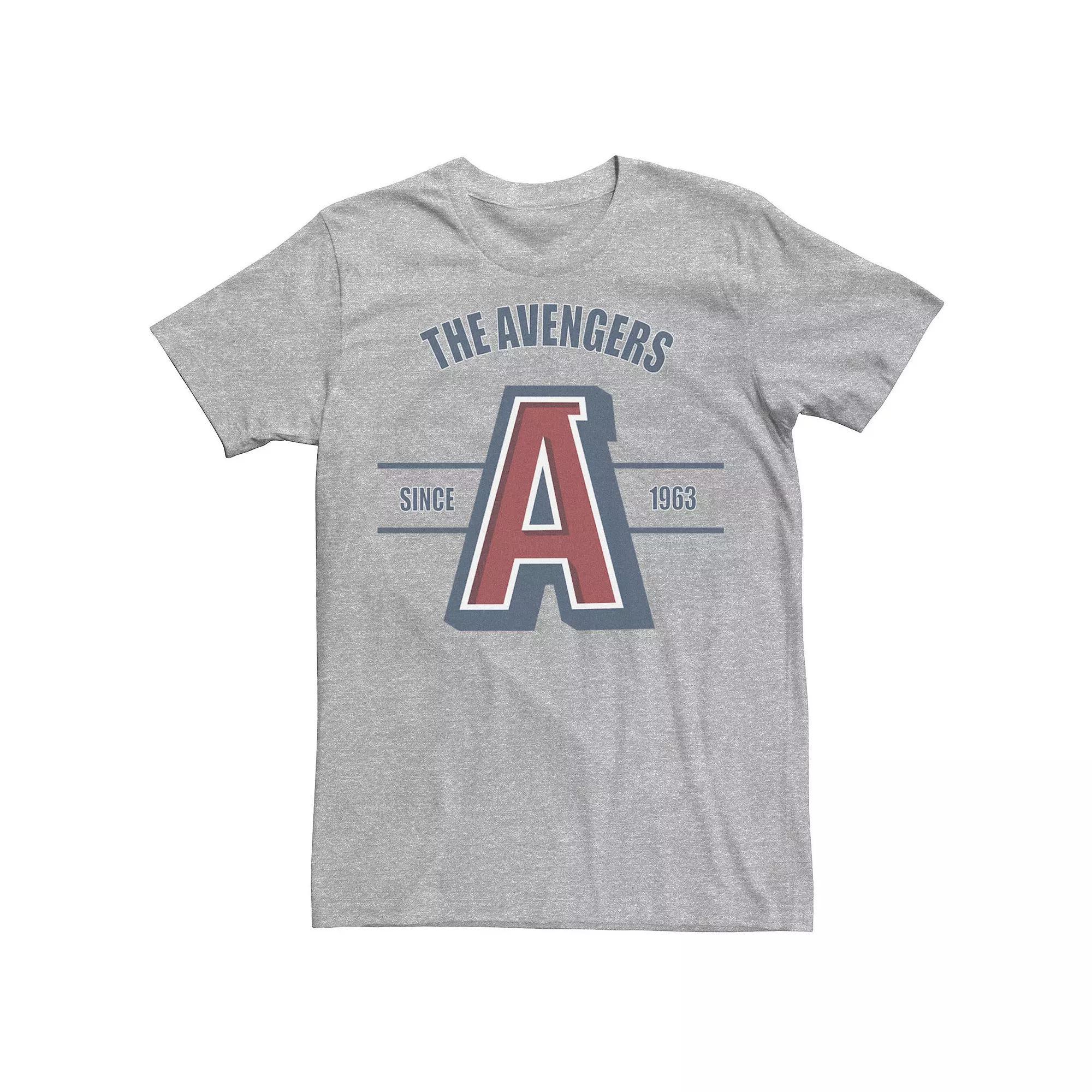 Men's Marvel Avengers Sports Jersey Tee, Size: Small, Athletic Grey Product Image