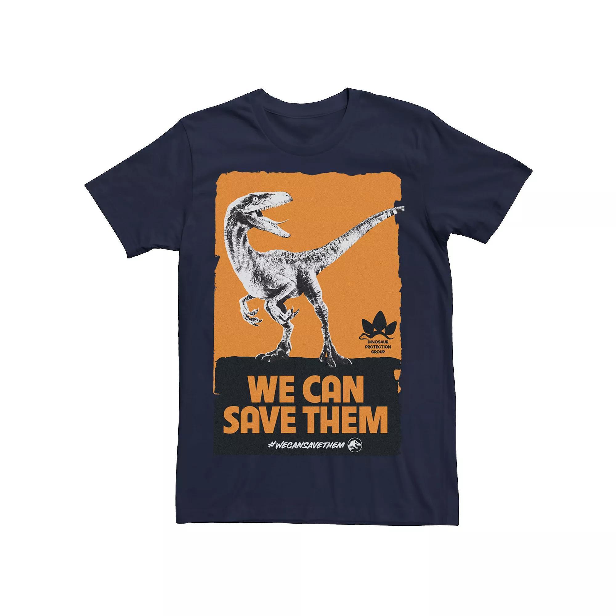 Men's Jurassic World We Can Save Them Poster Tee, Size: XXL, Kelly Product Image