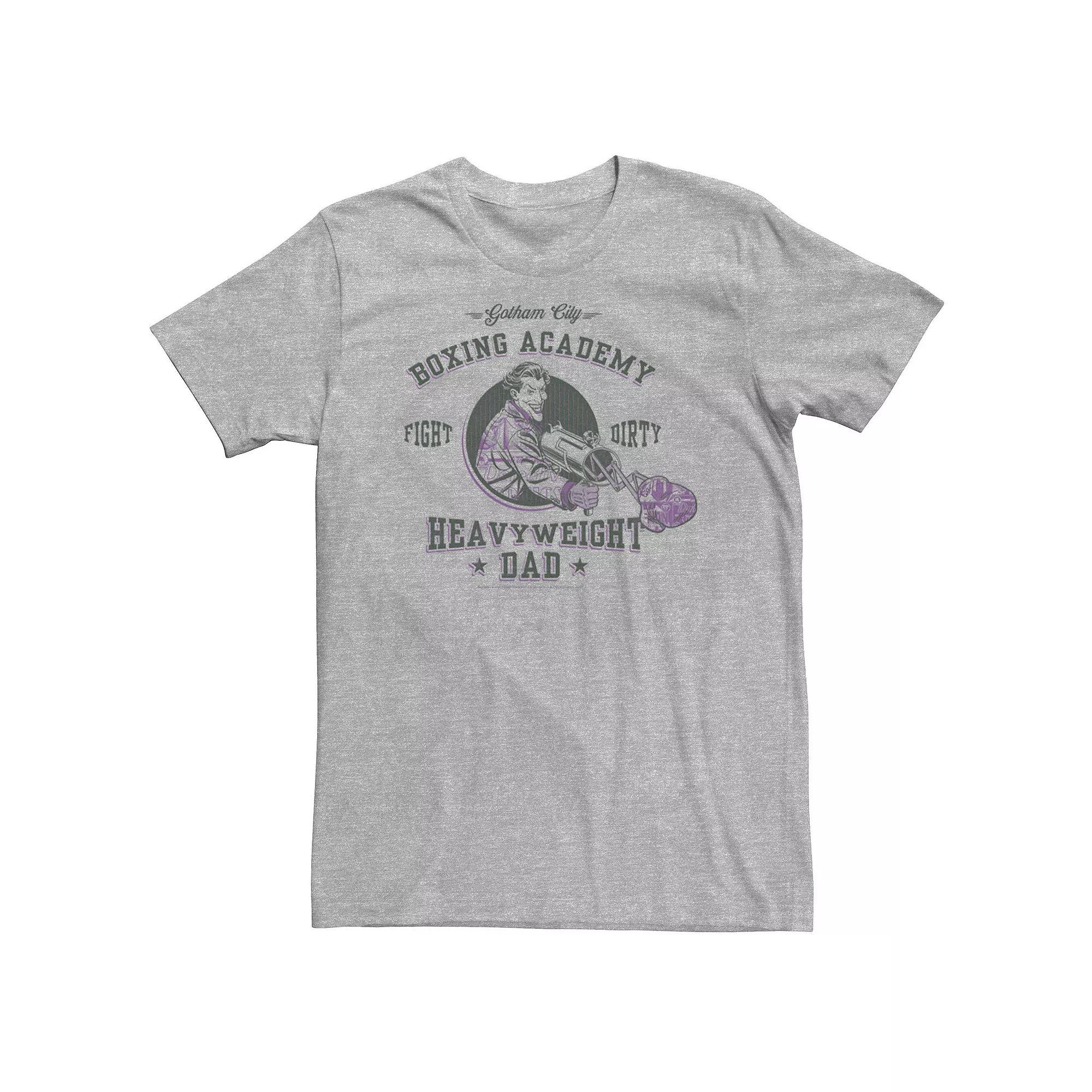 Big & Tall DC Comics Batman Heavyweight Dad Boxing Tee, Men's, Size: 3XL Tall, Athletic Grey Product Image