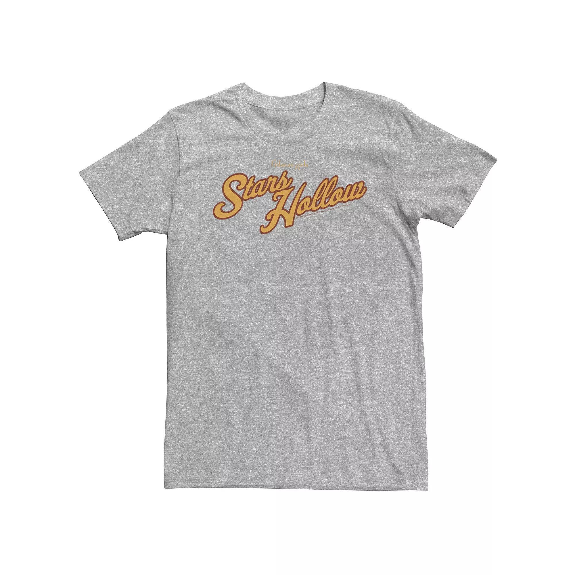 Big & Tall Gilmore Girls Stars Hollow Logo Tee, Men's, Size: 2XLT, Athletic Grey Product Image