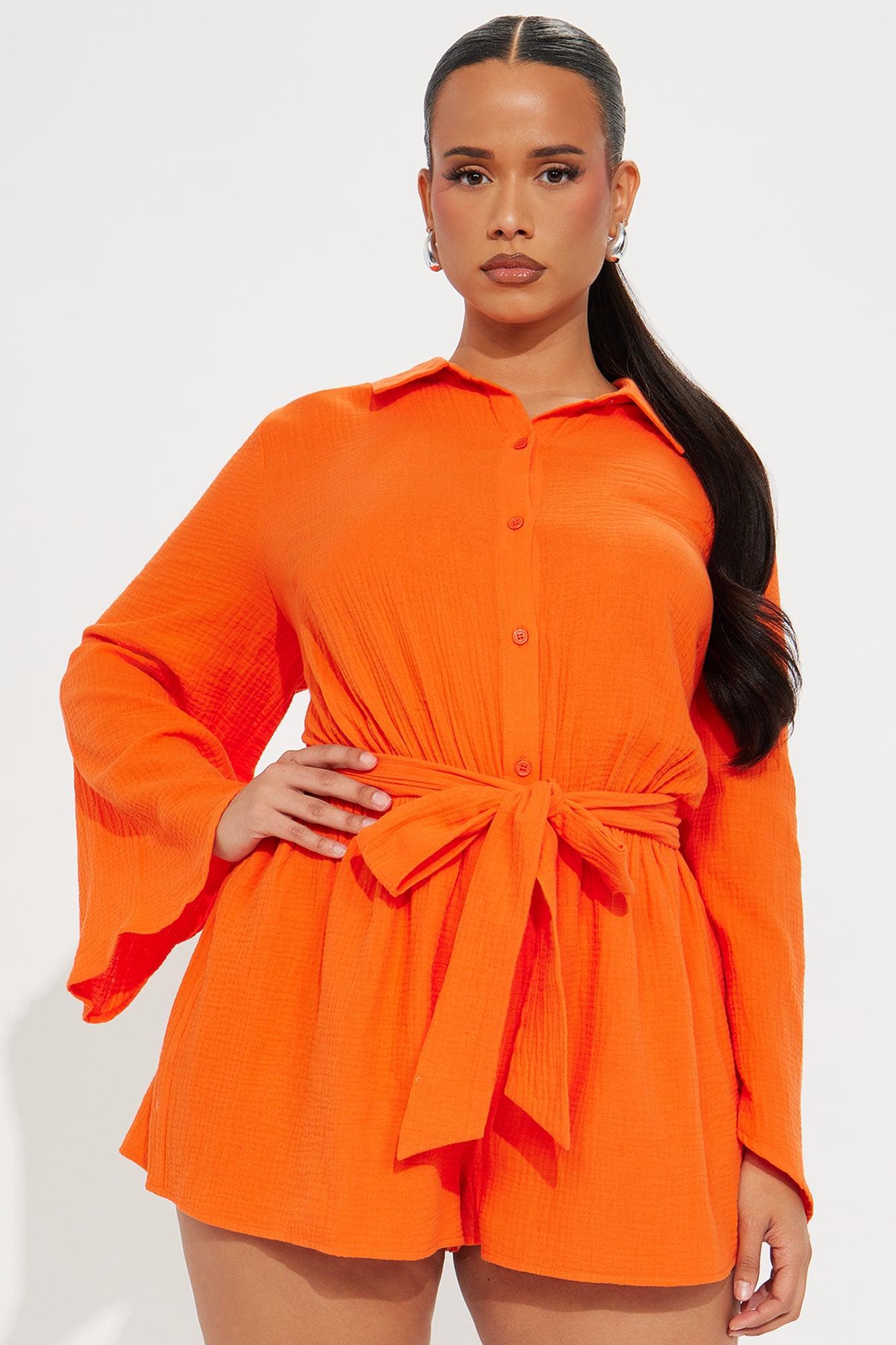 Stay Cool Romper - Orange Product Image