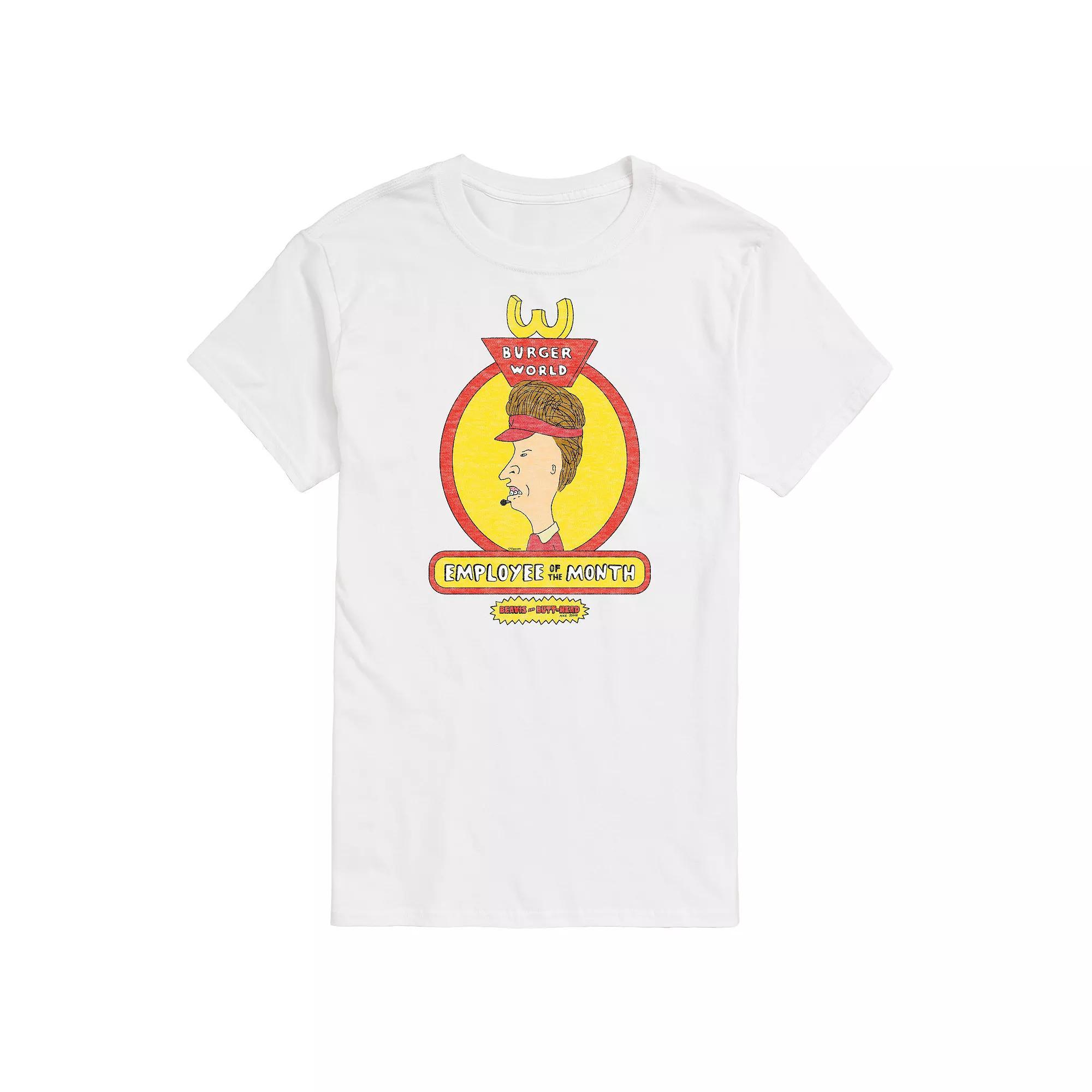 Big & Tall Beavis & Butthead Employee Of The Month Tee, Mens Product Image