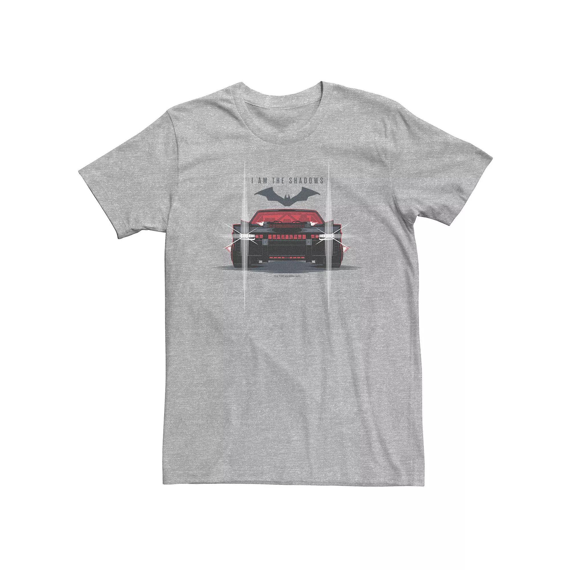 Big & Tall DC Batman Batmobile Tee, Men's, Size: XXL Tall, Athletic Grey Product Image