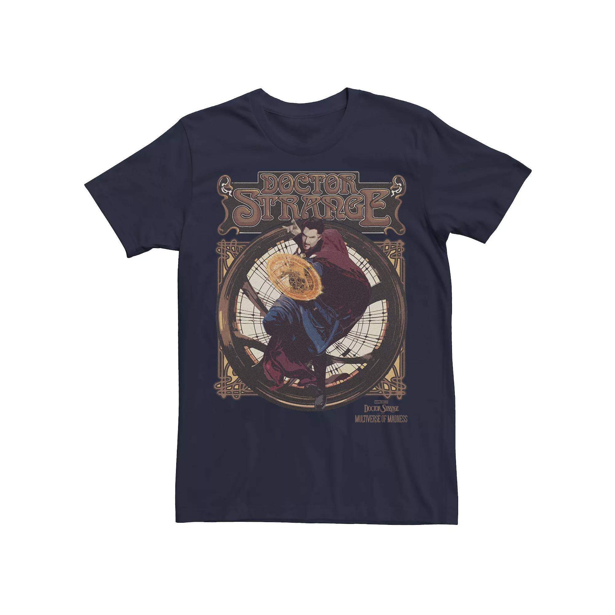 Men's Marvel Doctor Strange Movie 2 Strange Retro Seal Tee, Size: Medium, Blue Product Image