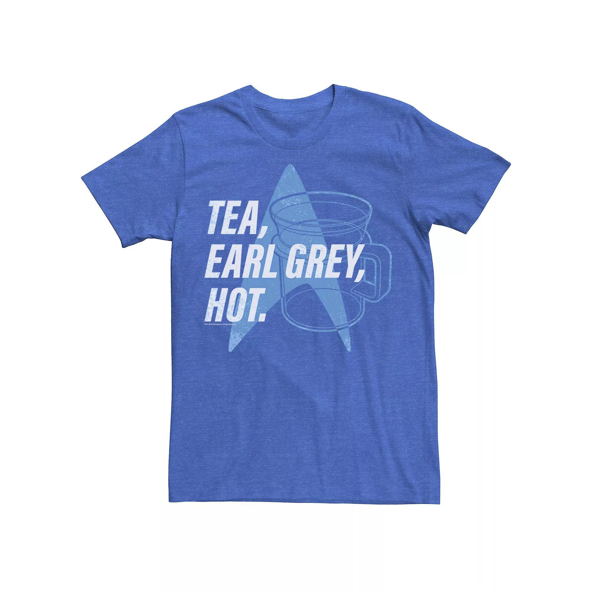 Men's Star Trek Next Generation Tea Earl Grey Tee, Size: XXL, Royal Grey Product Image