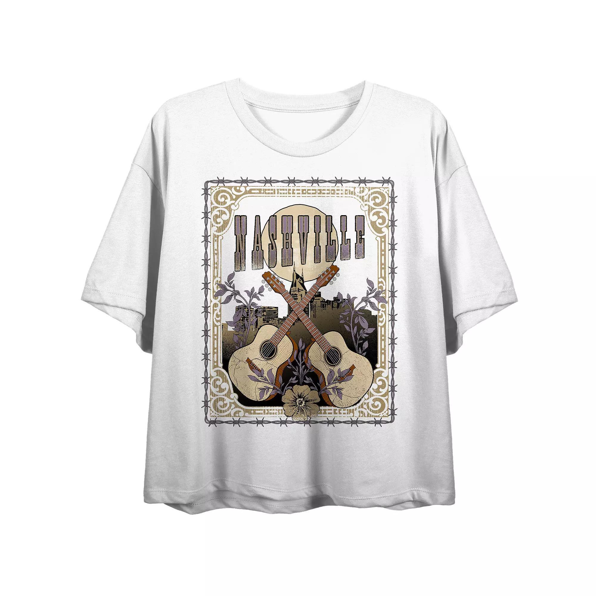 Juniors' Vintage Country Nashville Graphic Tee, Girl's, Size: XL, Black Product Image