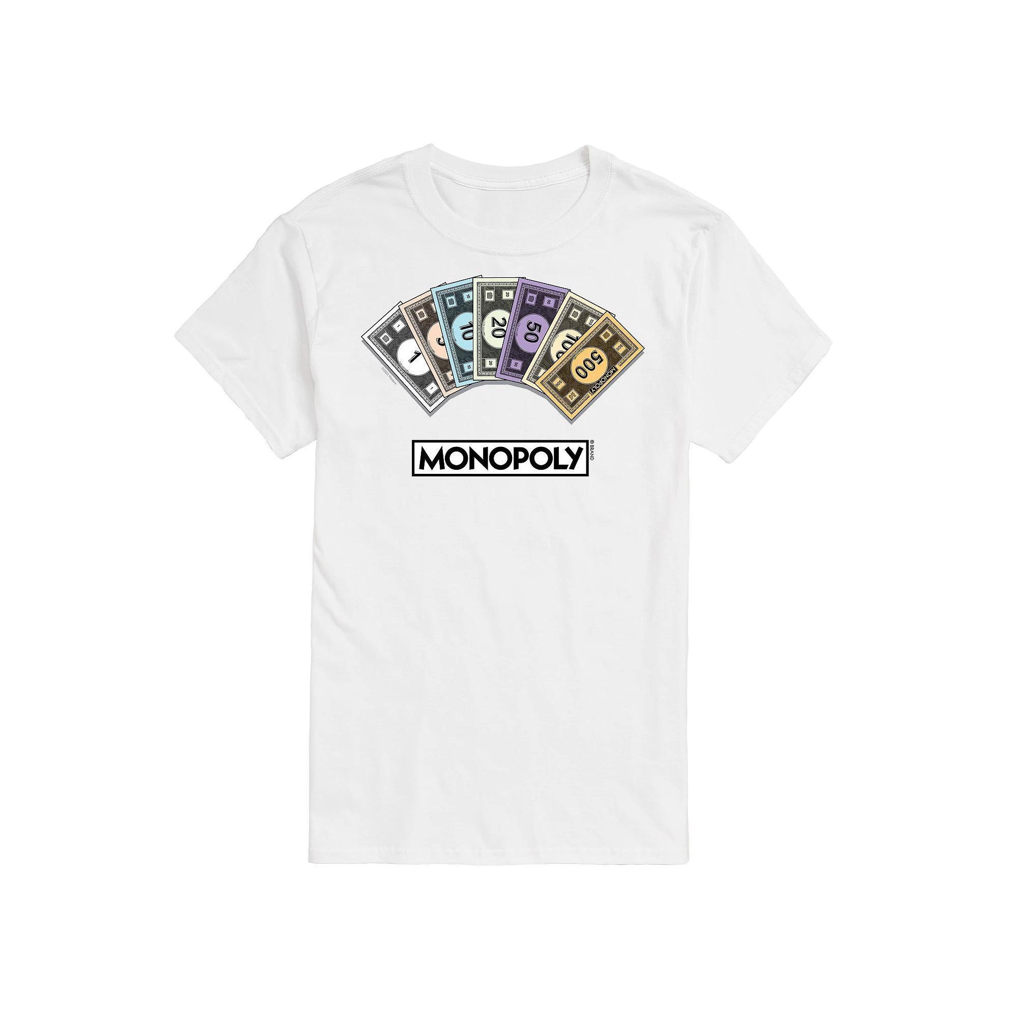 Big & Tall Monopoly Money Stack Graphic Tee, Mens Product Image