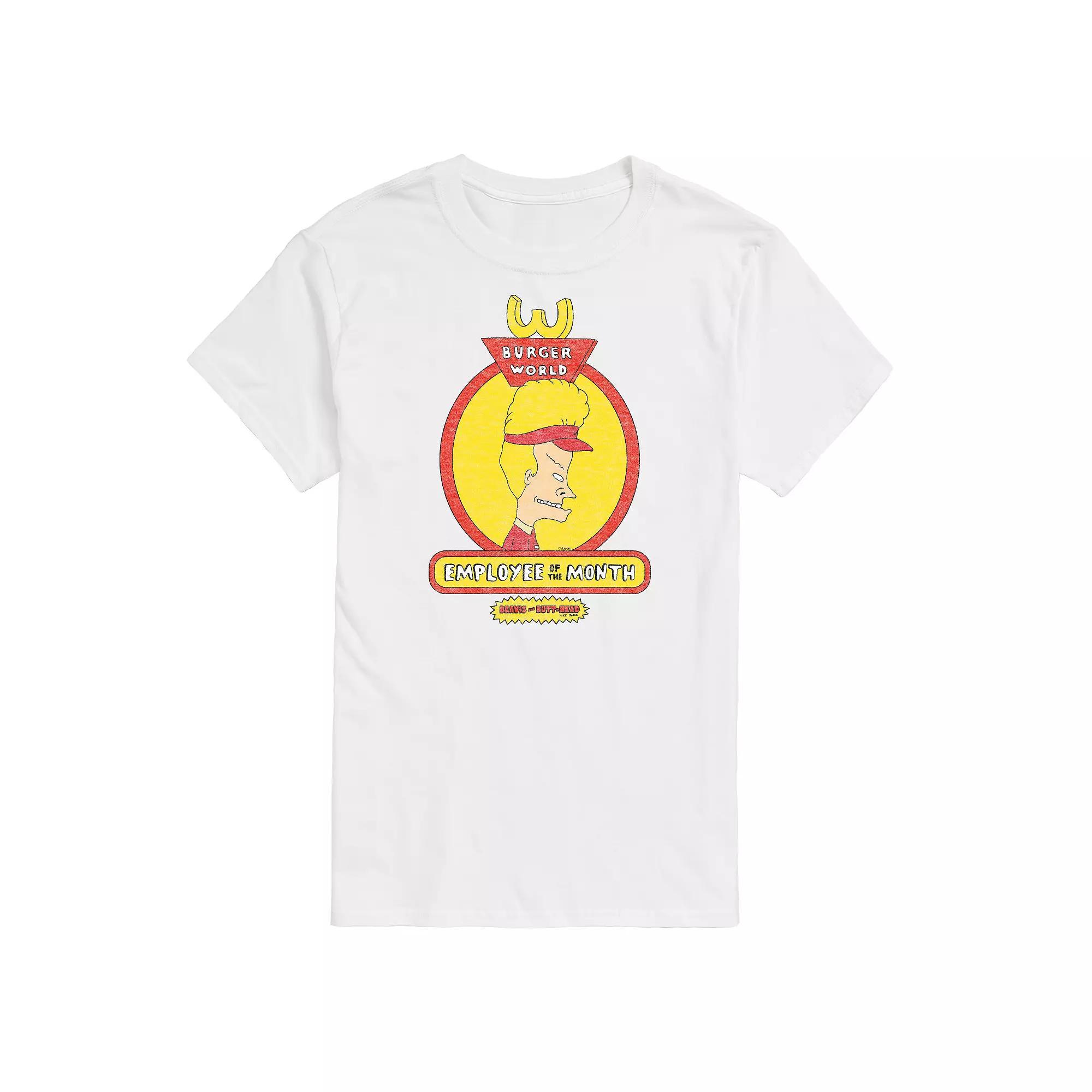 Big & Tall Beavis & Butthead Employee Of The Month Tee, Mens Product Image