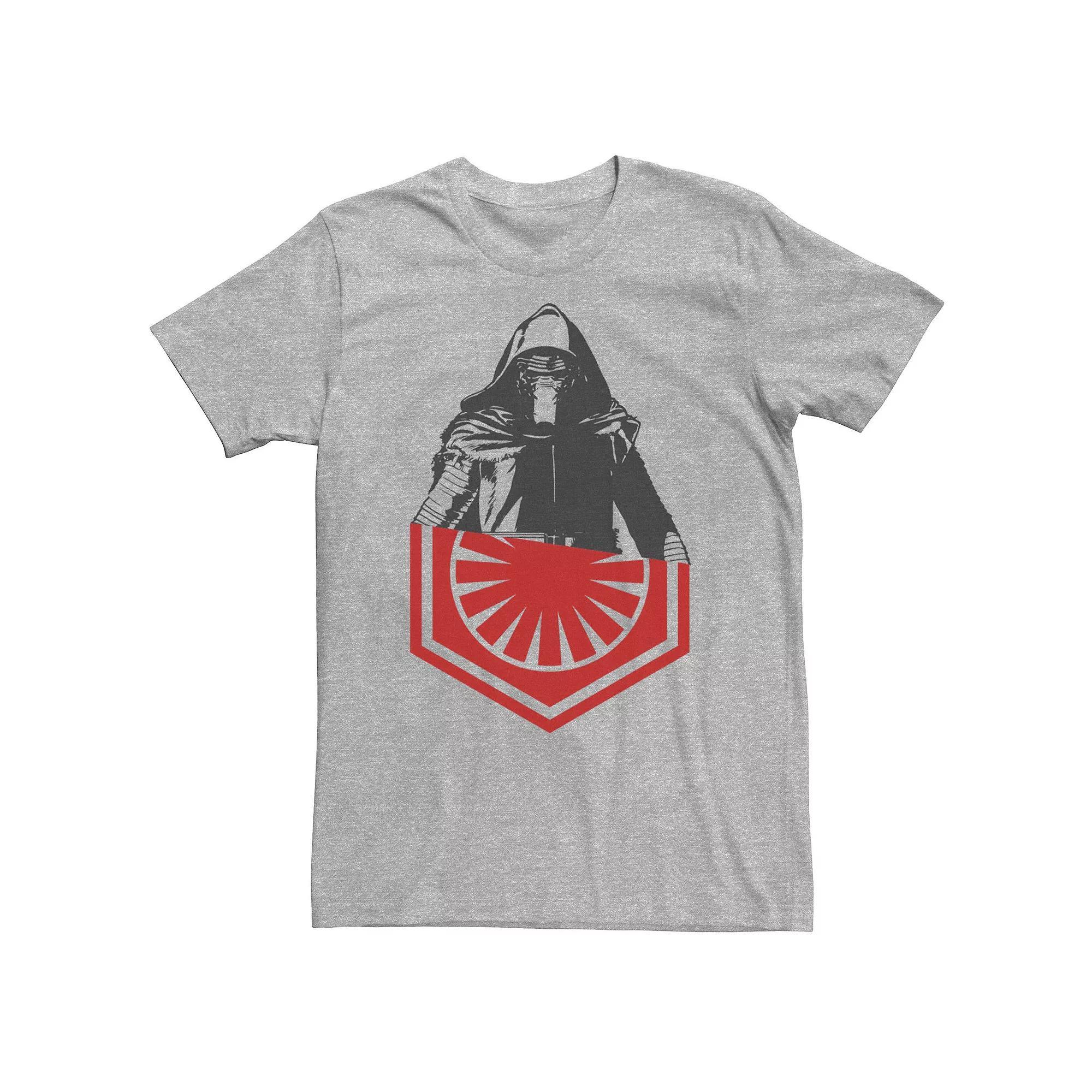 Big & Tall Star Wars Kylo Ren Split Tee, Men's, Size: 3XL, Grey Heather Product Image