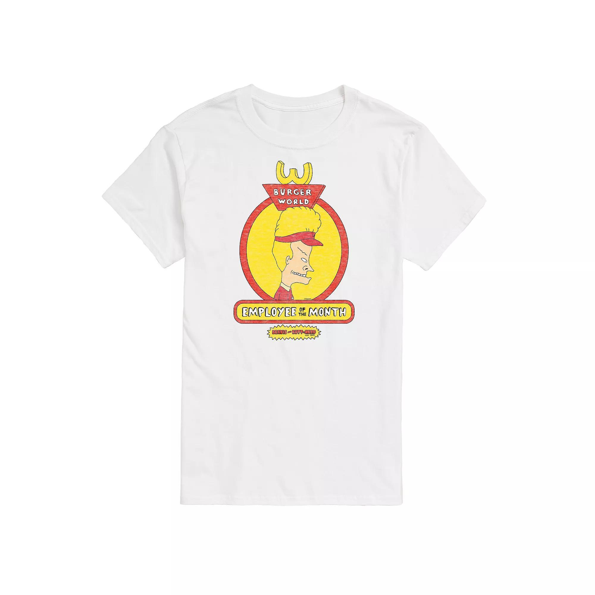Big & Tall Beavis & Butthead Employee Of The Month Tee, Mens Product Image