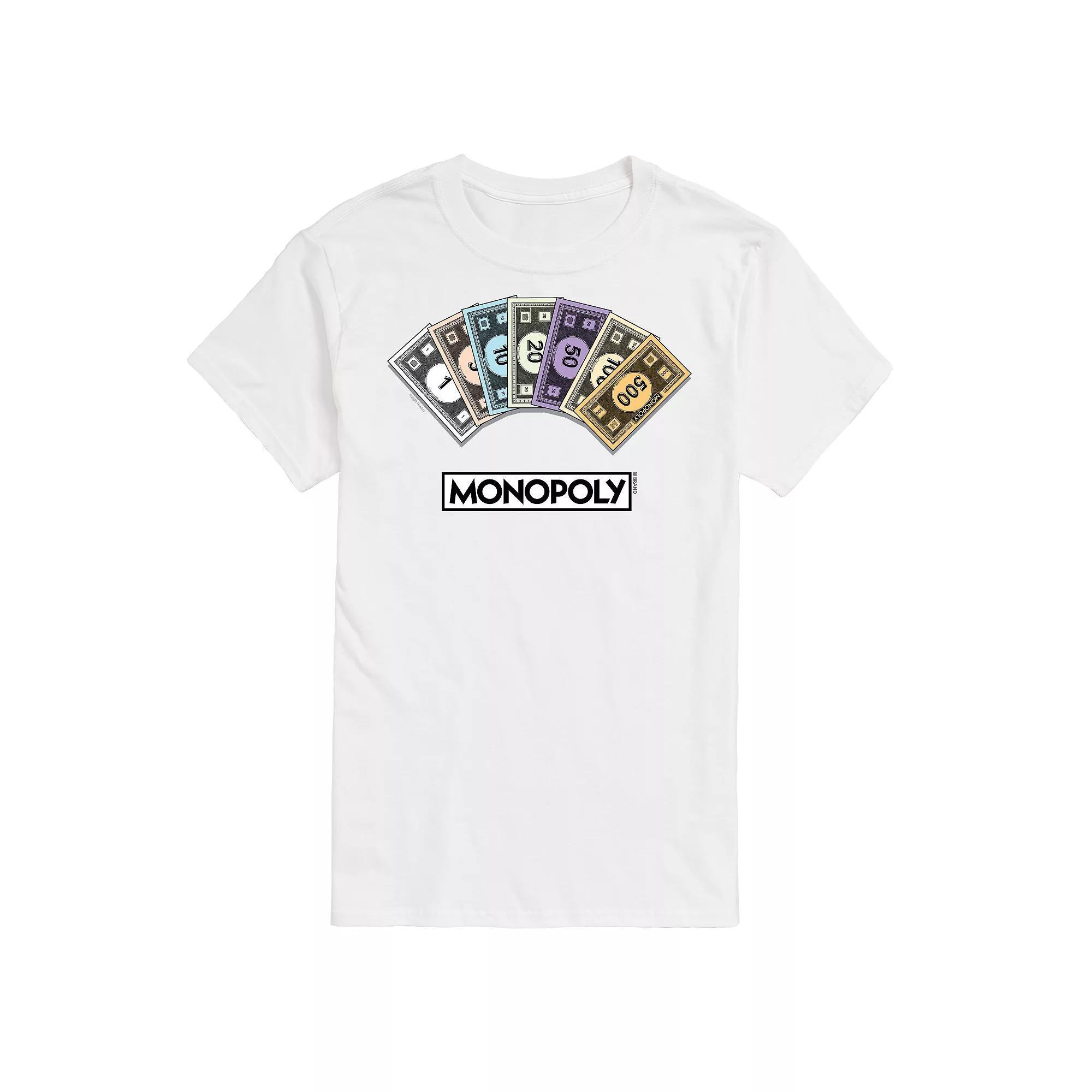 Big & Tall Monopoly Money Stack Graphic Tee, Mens Product Image